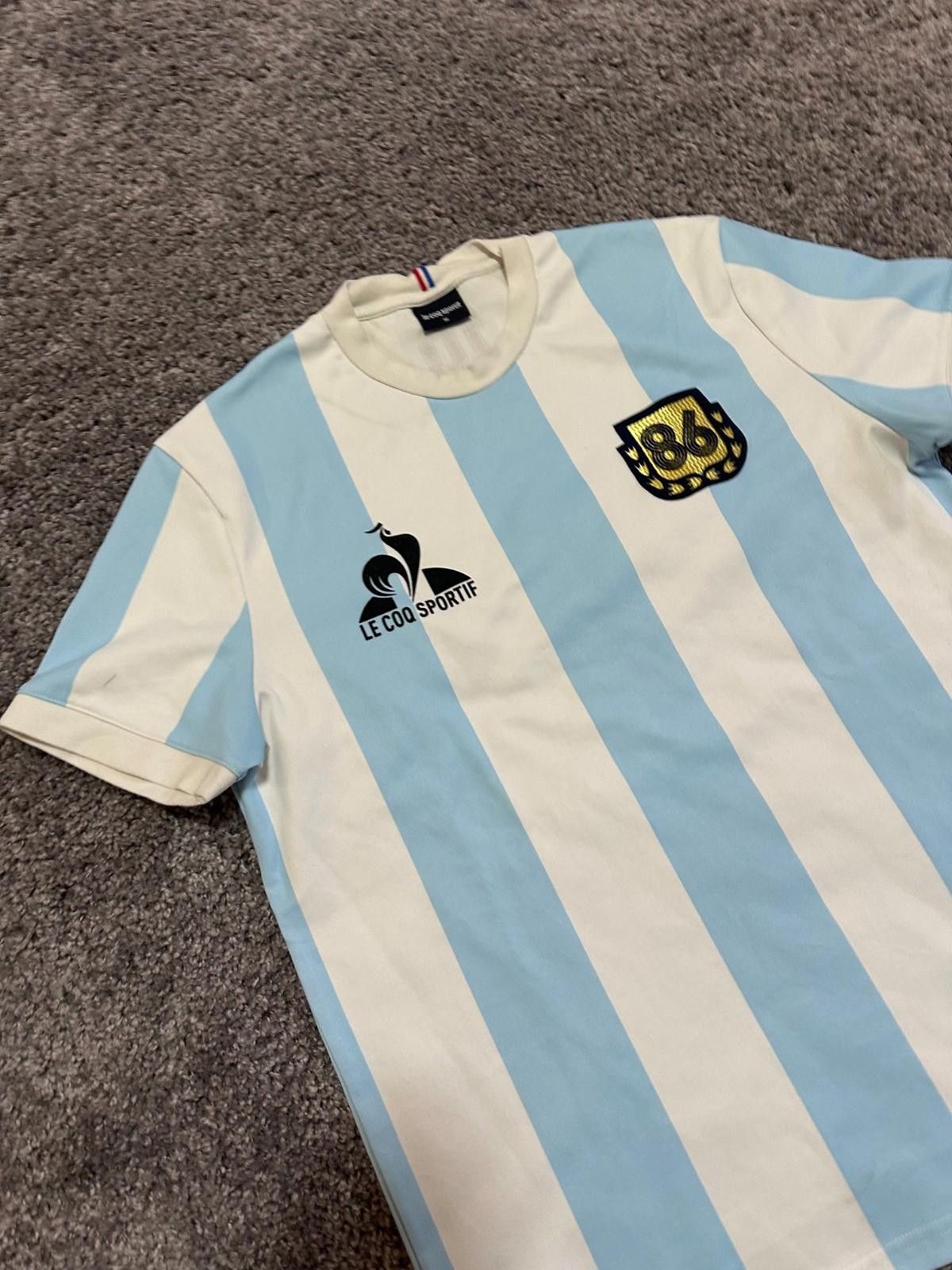 Le Coq Sportif Argentina Le Coq Sportif Maradona#10 Shirt Jersey Size M Size US M / EU 48-50 / 2 - 3 Thumbnail