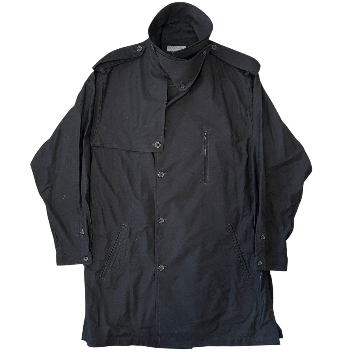 Yohji Yamamoto YOHJI YAMAMOTO POUR HOMME 2024SS Cotton Twill Trench Blouson Size US S / EU 44-46 / 1 - 2 Thumbnail