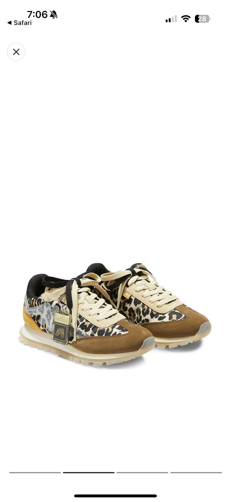 Marc Jacobs MARC JACOBS LEOPARD PRINT JOGGER SNEAKER, BRAND NEW Size US 10 / IT 40 - 1 Thumbnail