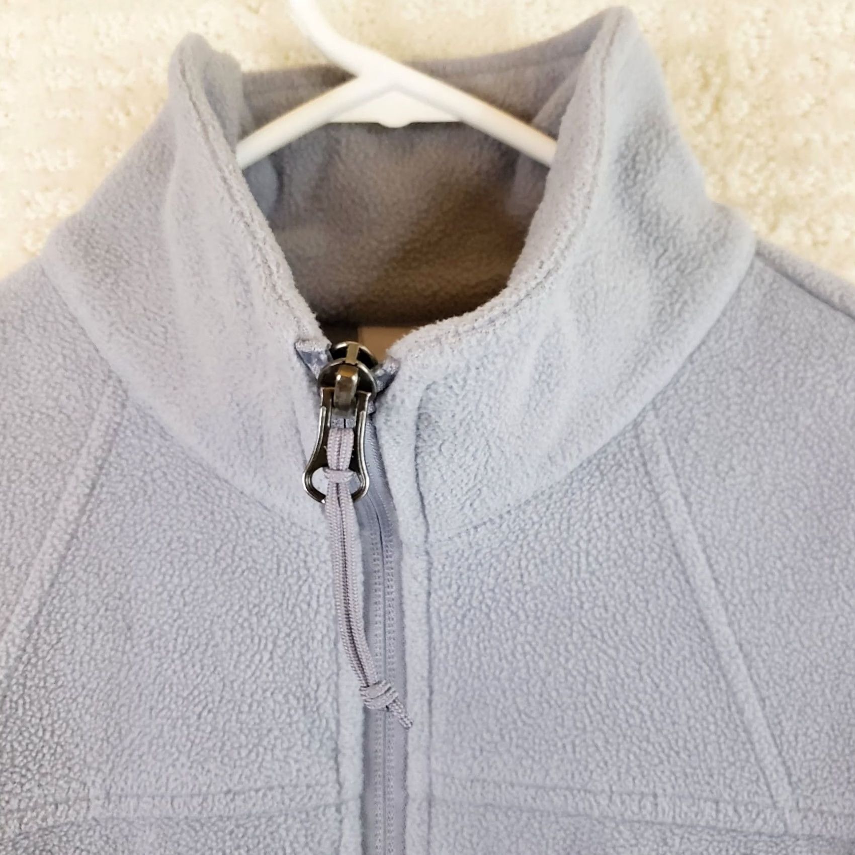 Vintage Columbia Jacket Womens M Gray Softshell Fleece Lined Full Zip Pockets Mock Neck Size M / US 6-8 / IT 42-44 - 5 Thumbnail