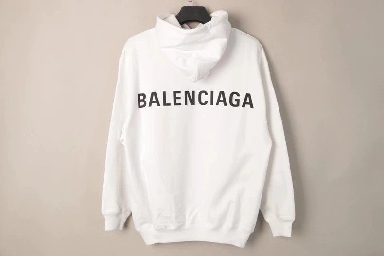 Balenciaga Balenciaga LOGO hoodie behind white Size US S / EU 44-46 / 1 - 1 Thumbnail