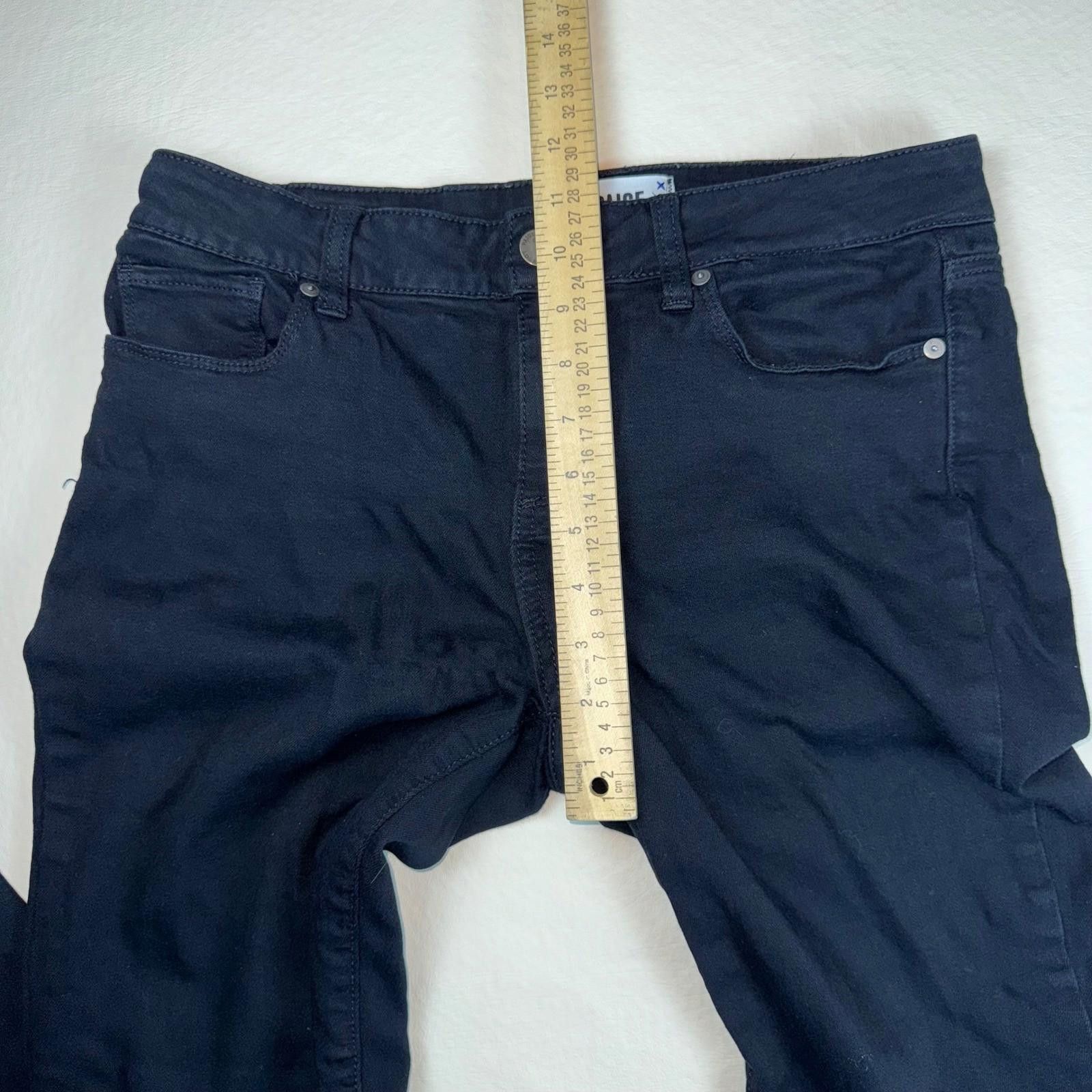 Paige Paige Verdugo Ultra Skinny Jeans Black Mid Rise Stretch 29 Size 29" - 7 Thumbnail