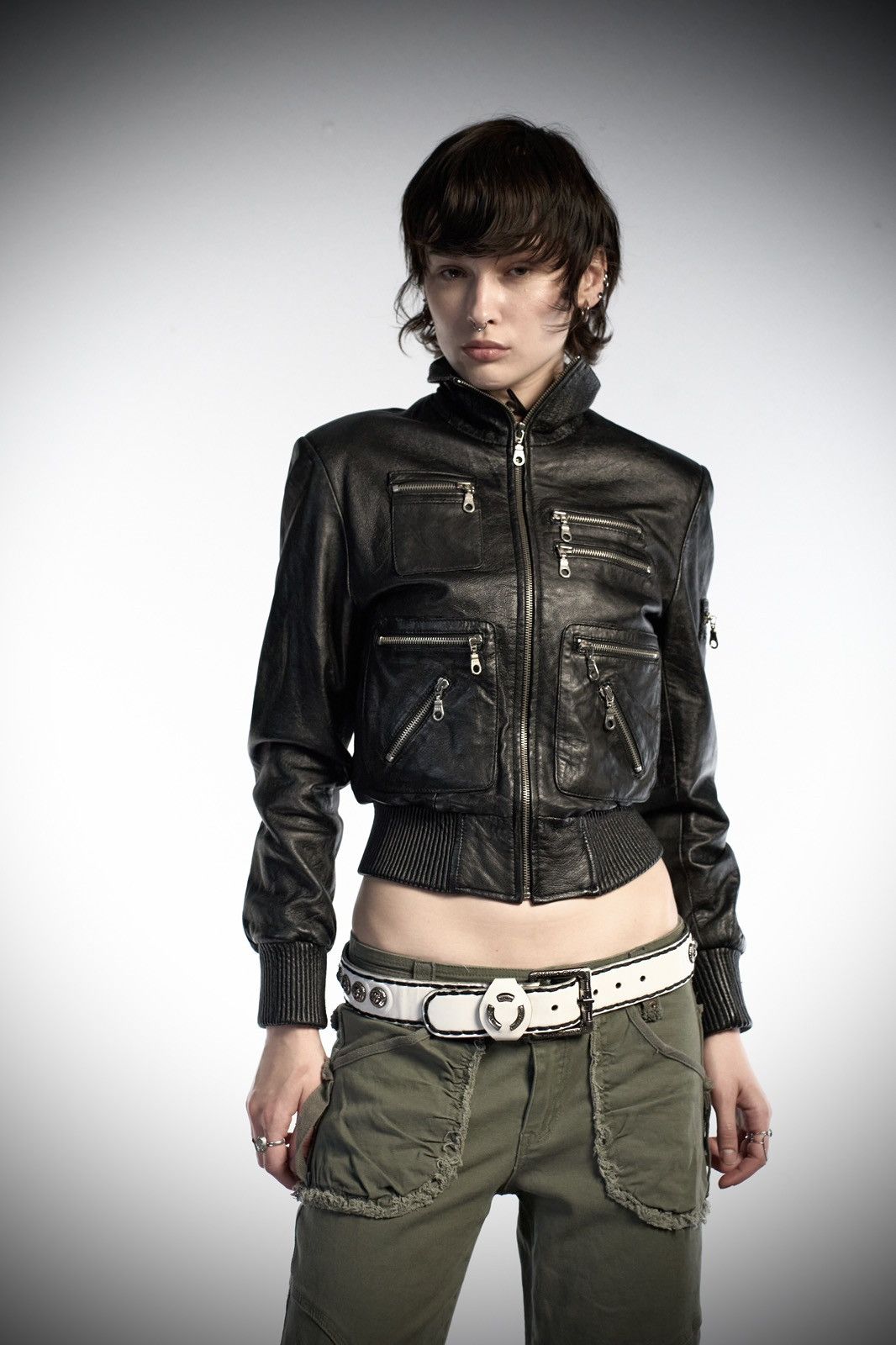 New Rock Rare New Rock Avant Garde Archive Leather Belt Size ONE SIZE - 8 Thumbnail