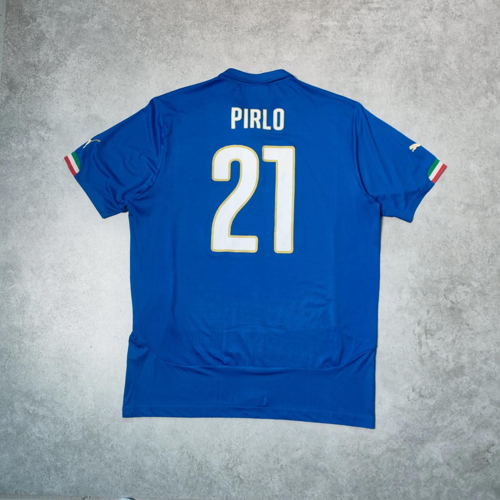 Puma 2014/15 Italy Home Shirt Puma Pirlo (L/XL) Size US L / EU 52-54 / 3 - 1 Thumbnail