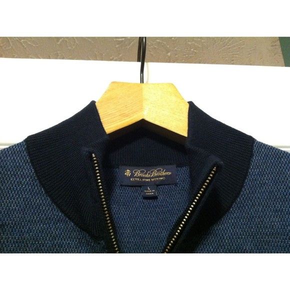 Brooks Brothers BROOKS BROTHERS MEN'S NEW 100%MERINO WOOL SWEATER SIZE: L Size US L / EU 52-54 / 3 - 3 Thumbnail