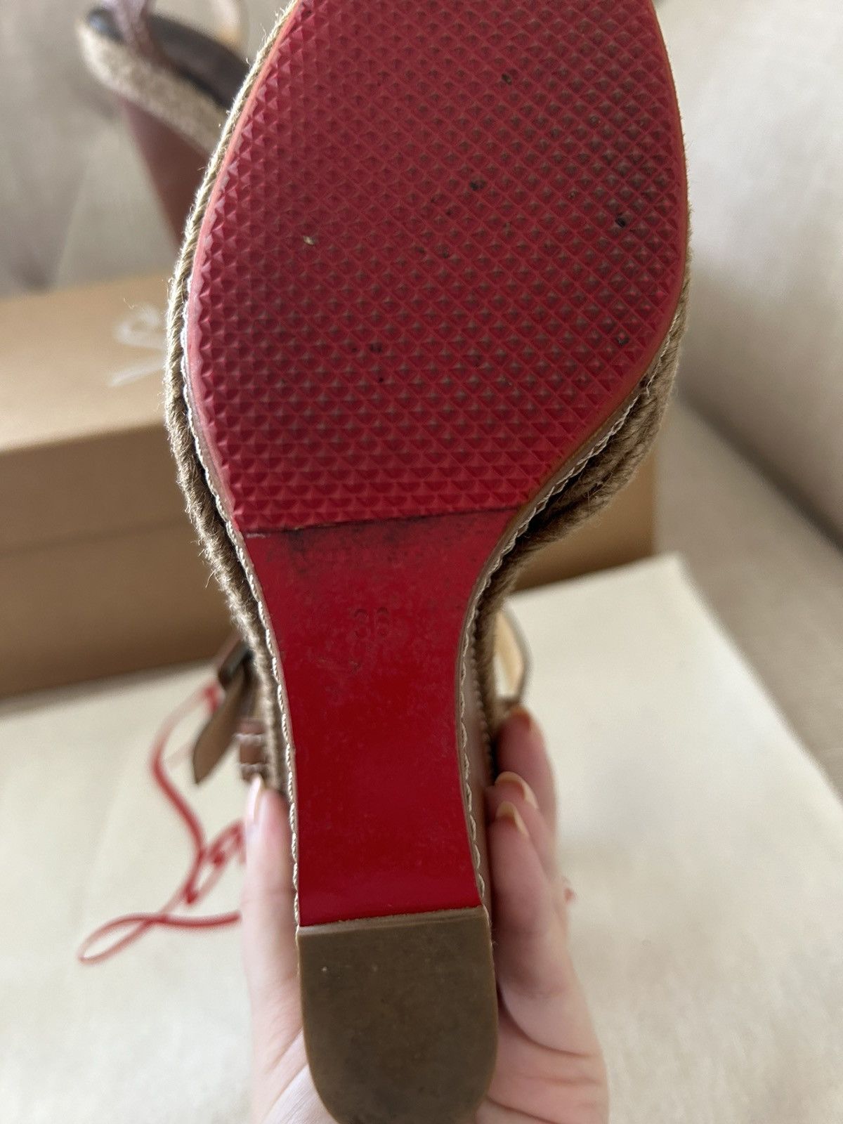 Christian Louboutin Christian Louboutin Almeria 120 Wedges Size US 5 / IT 35 - 7 Thumbnail