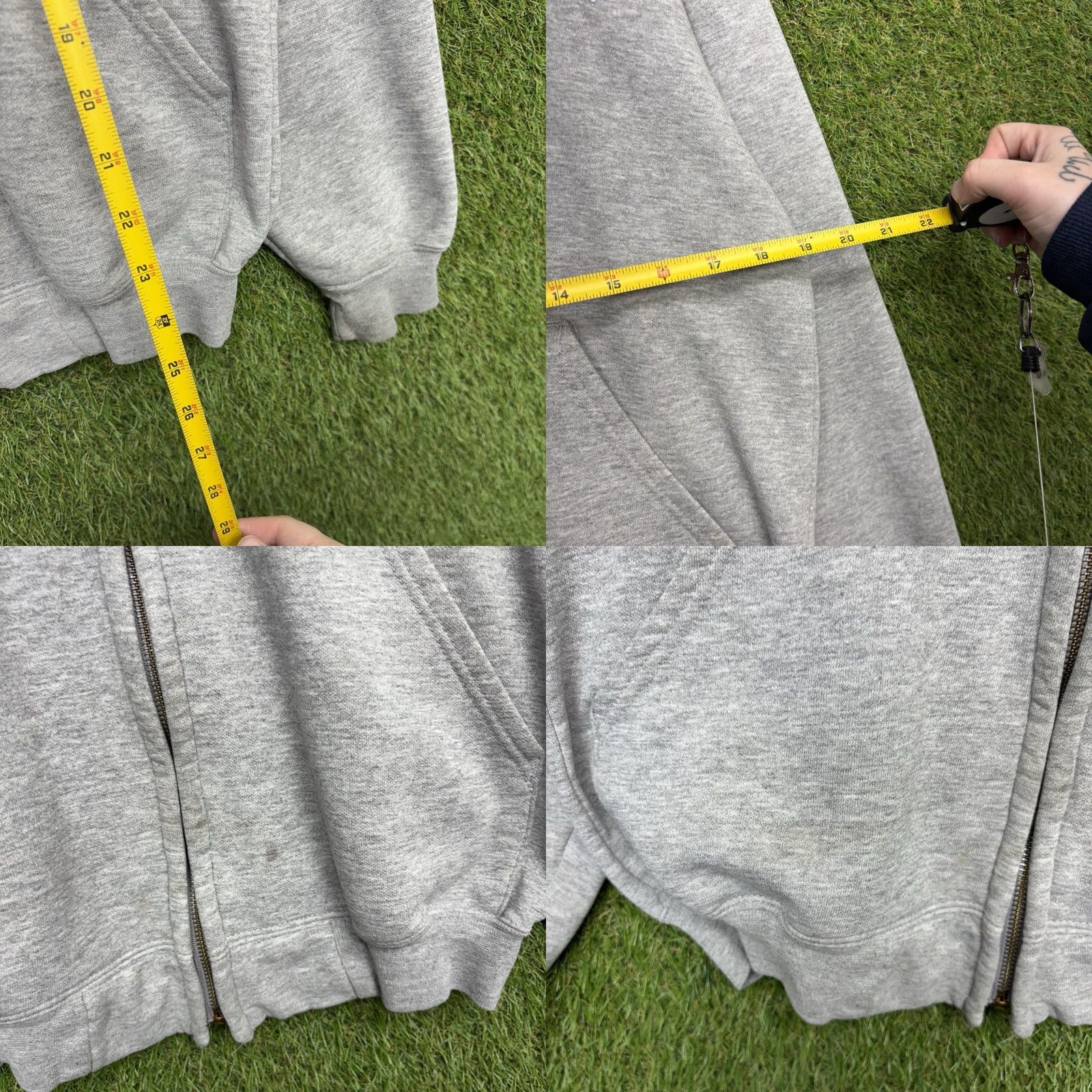 Carhartt Carhartt Hoodie Mens Medium Gray Full Zip Up Workwear Lightweight Jacket Fleece Size US M / EU 48-50 / 2 - 8 Thumbnail