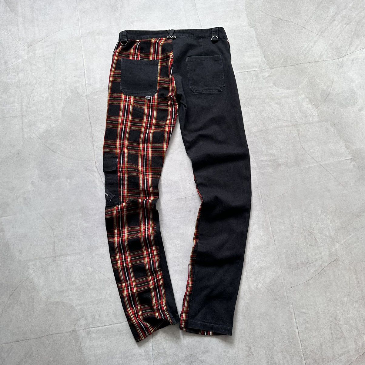 If Six Was Nine × Seditionaries × Tripp NYC Japan Punk Zipper Checkered Pants Gothic Emo Mad Punks Vibe Size 30" / US 8 / IT 44 - 10 Thumbnail