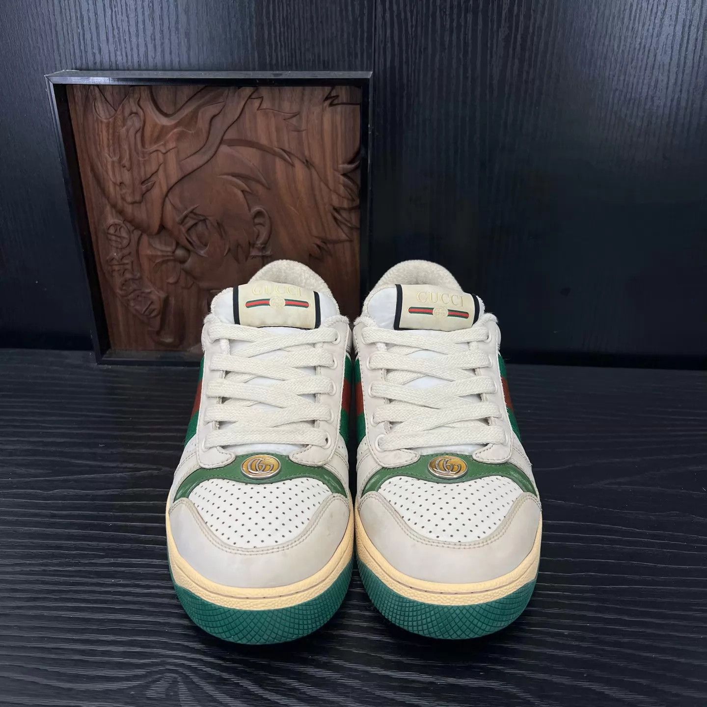 Gucci Gucci Gray Green Dirty Sneaker Uk5/EU39 Size US 6 / EU 39 - 5 Thumbnail