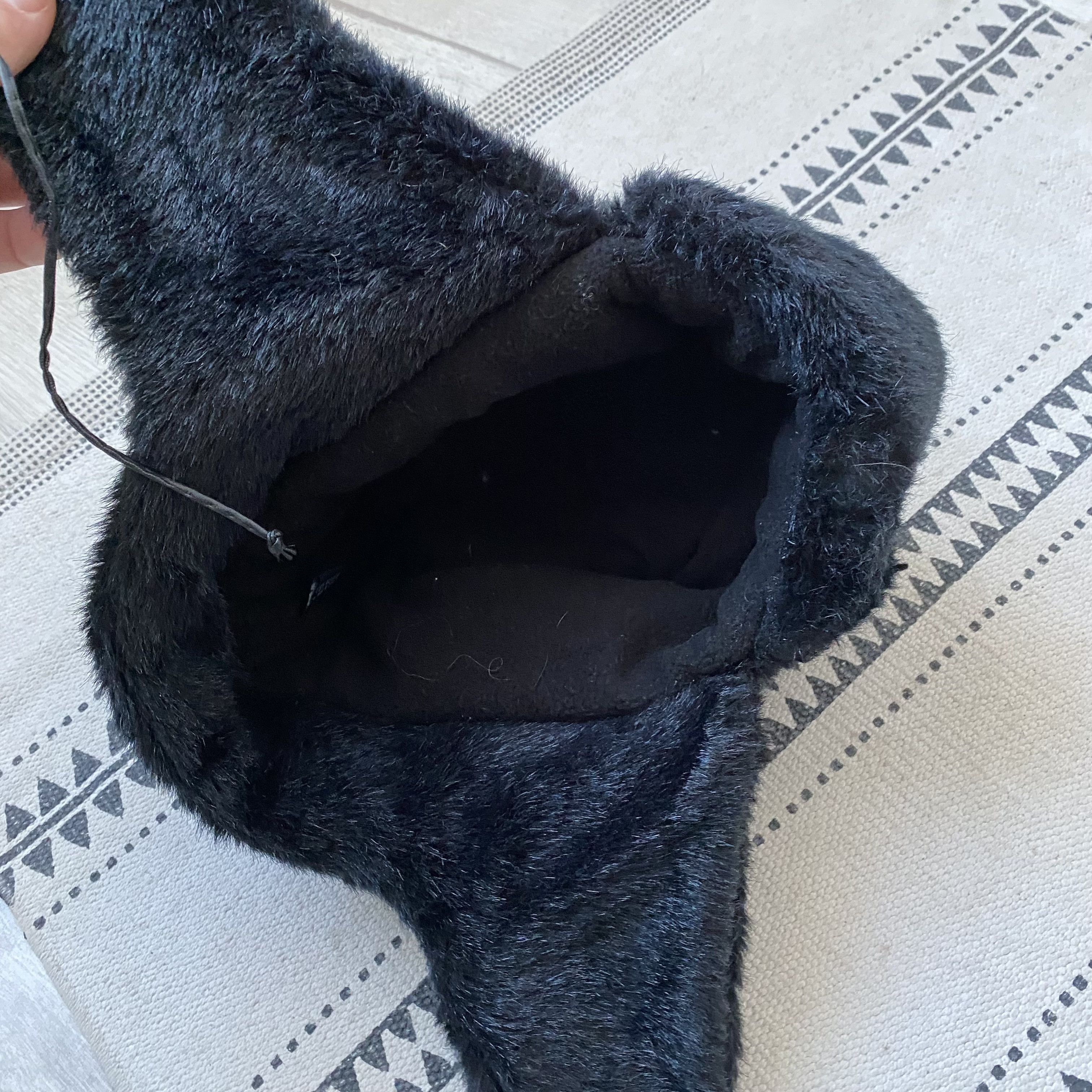 If Six Was Nine Vintage 2000s Faux Fur Trapper Ushanka Winter Hat Y2K Size ONE SIZE - 5 Thumbnail