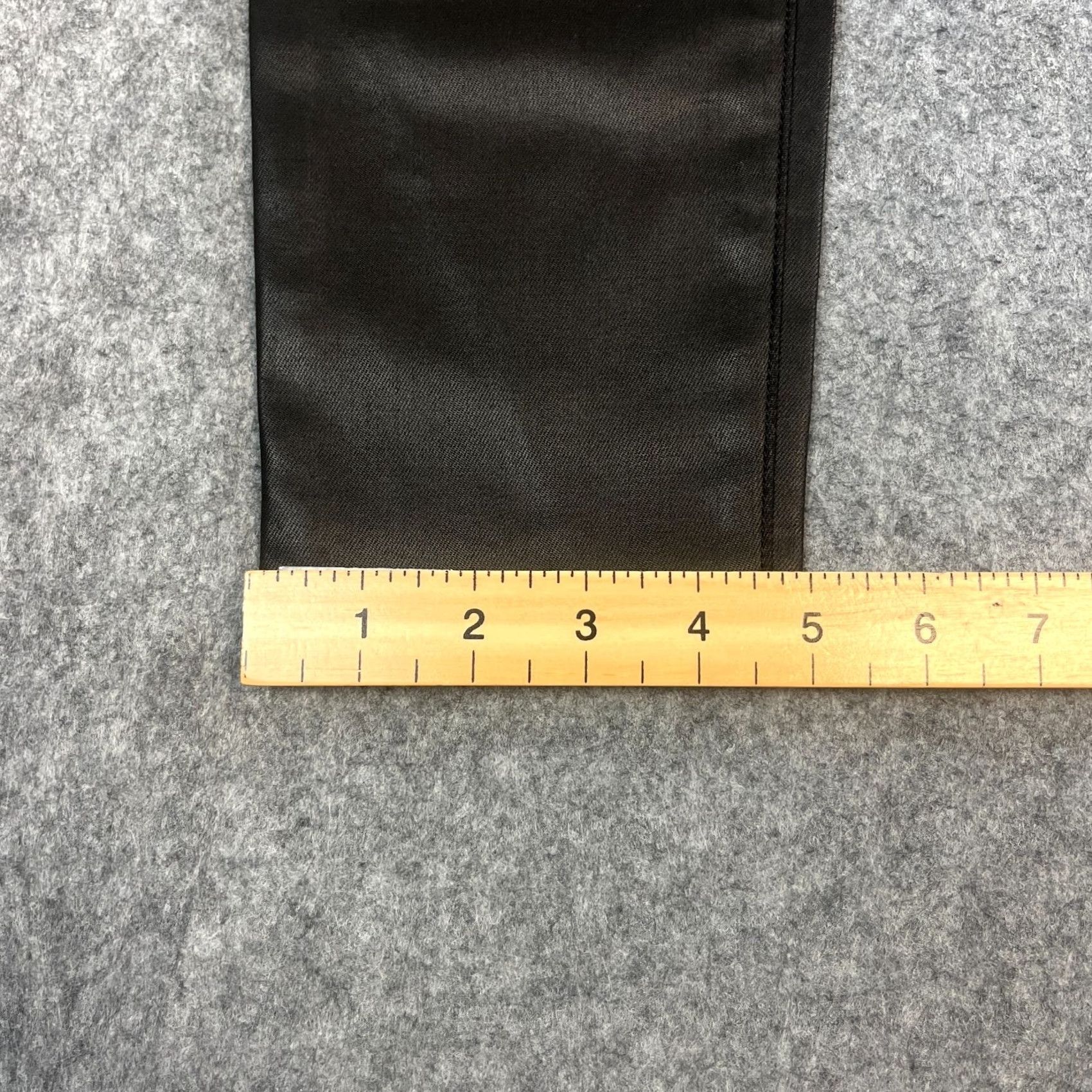 Emporio Armani Emporio Armani Womens Trousers Pants Skinny 27 30 UK 8 Black Coated Stretch Pants Sk Size 30" / US 8 / IT 44 - 3 Thumbnail