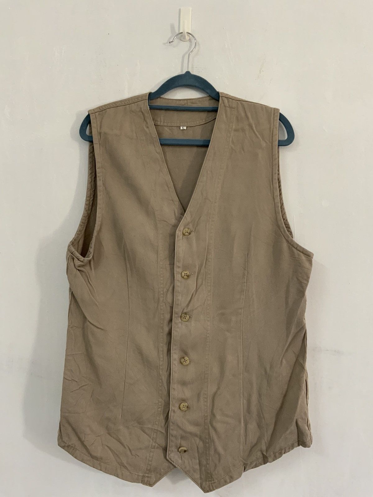 Japanese Brand Khaki Streetwear Japan Vest Size US L / EU 52-54 / 3 - 1 Thumbnail