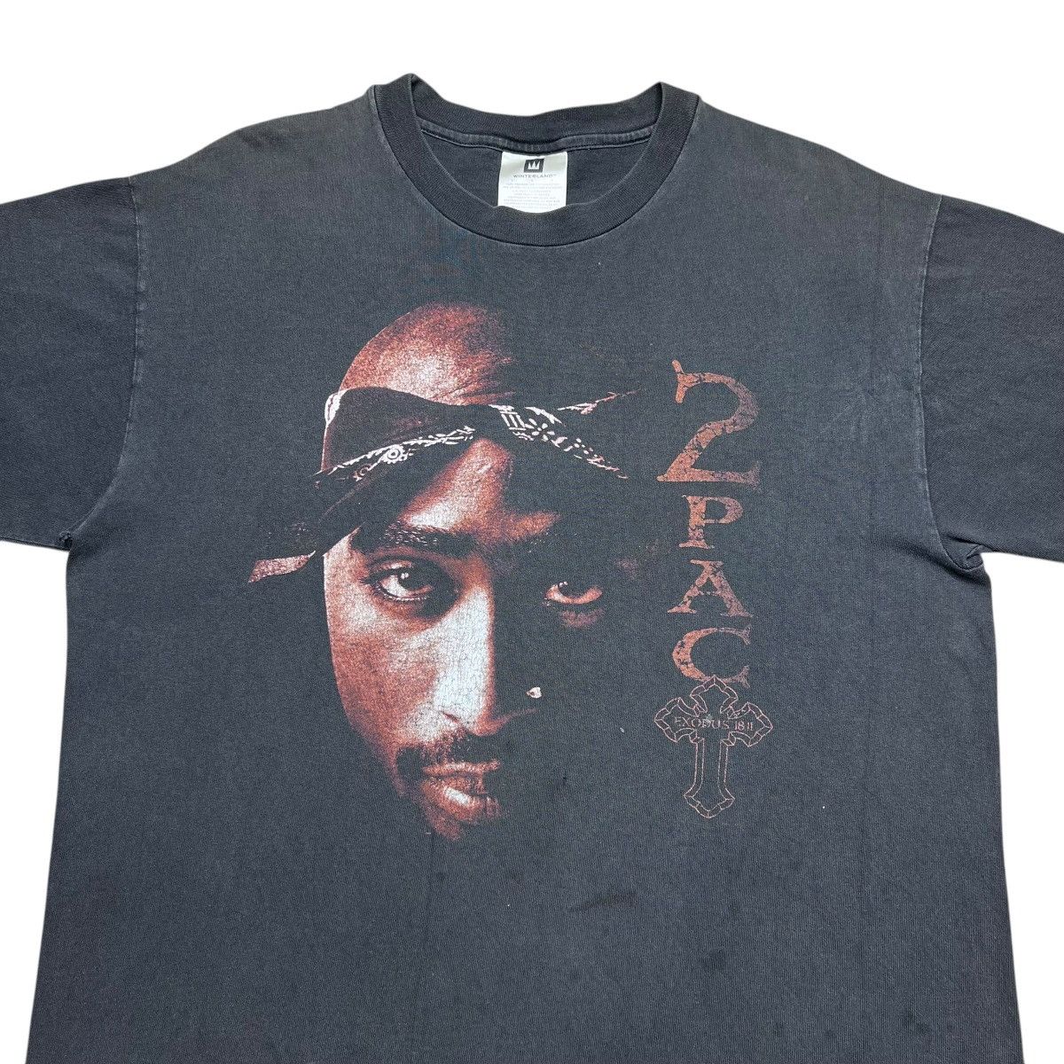 Rap Tees Vintage 1998 2Pac Shakur Exodus Winterland Rap Tee T-Shirt Size US L / EU 52-54 / 3 - 5 Thumbnail