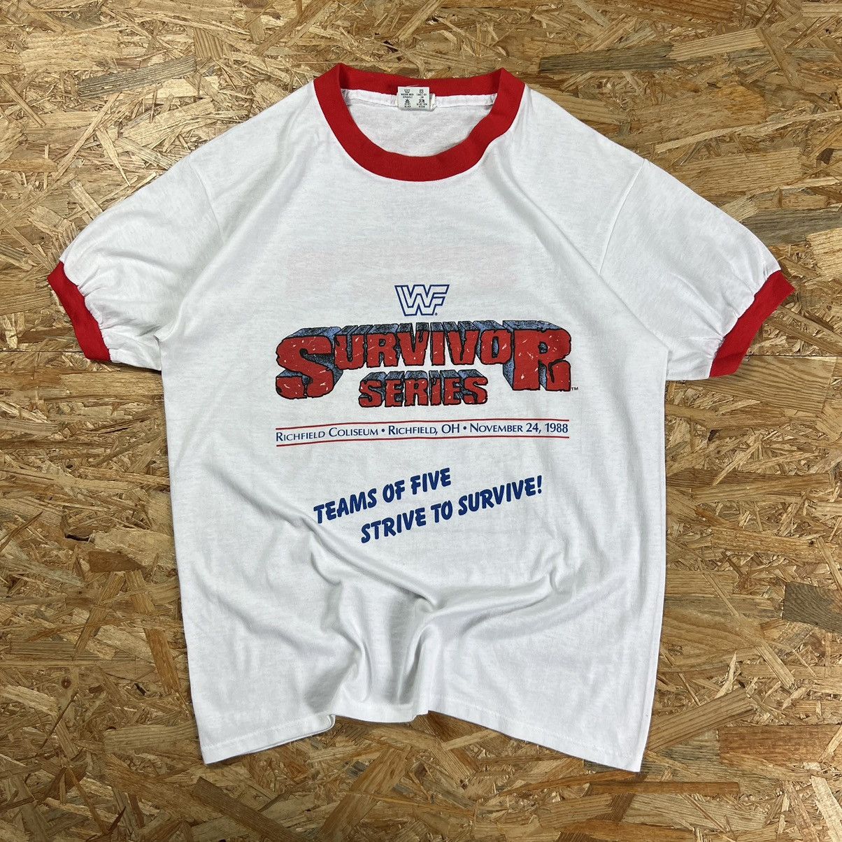 Vintage × WWF TOUCH OF GOLD WWF SURVIVOR SERIES T-SHIRT 80S VINTAGE 1988 Size US L / EU 52-54 / 3 - 9 Thumbnail
