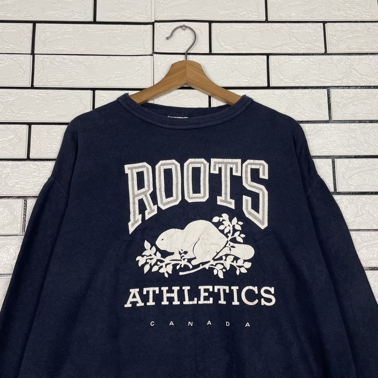 Roots Vintage Roots Athletic Canada Big Logo Sweatshirt Size US M / EU 48-50 / 2 - 2 Thumbnail