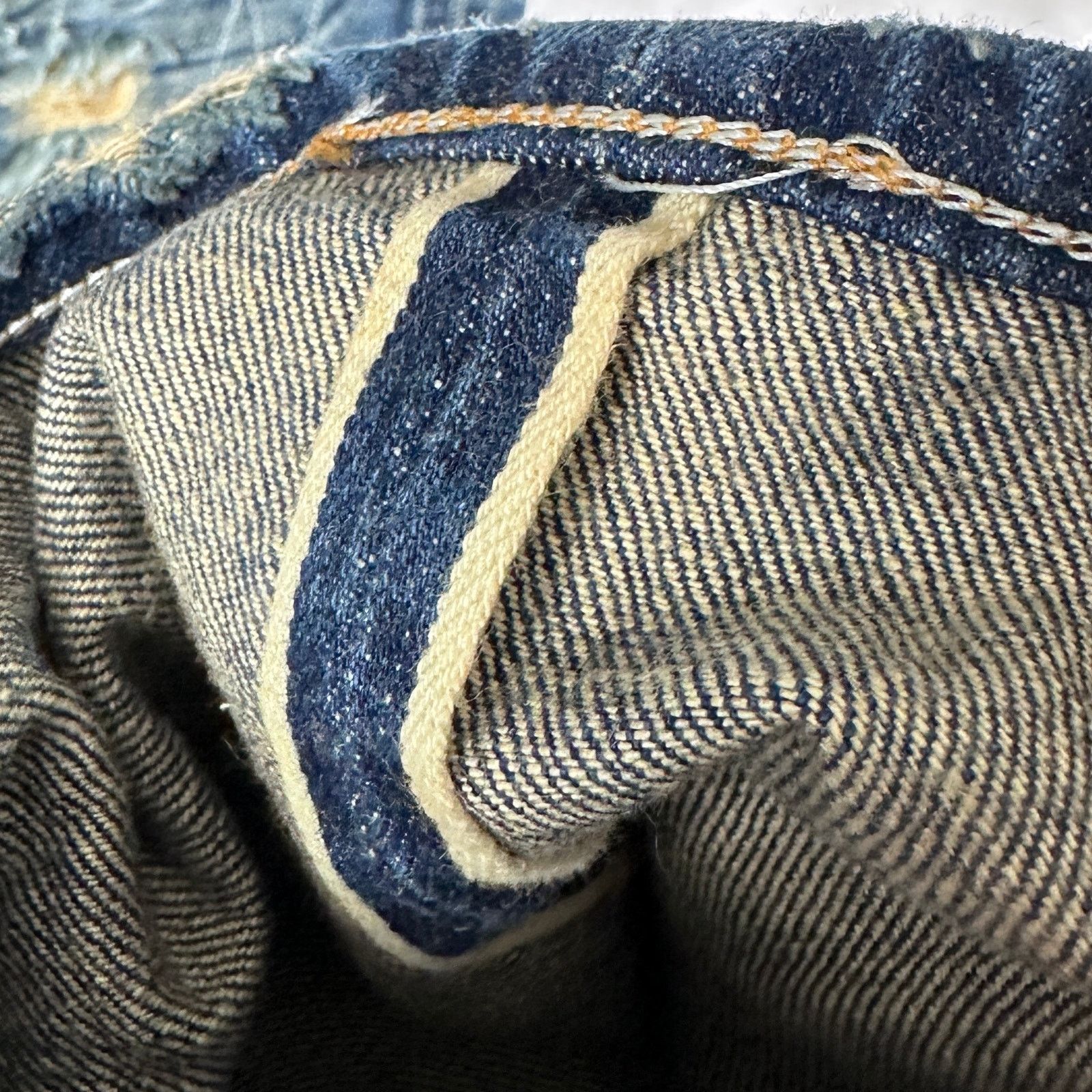 Wrangler Vintage Sanforized Repaired Selvedge Big Ben Denim Size US 29 - 7 Thumbnail