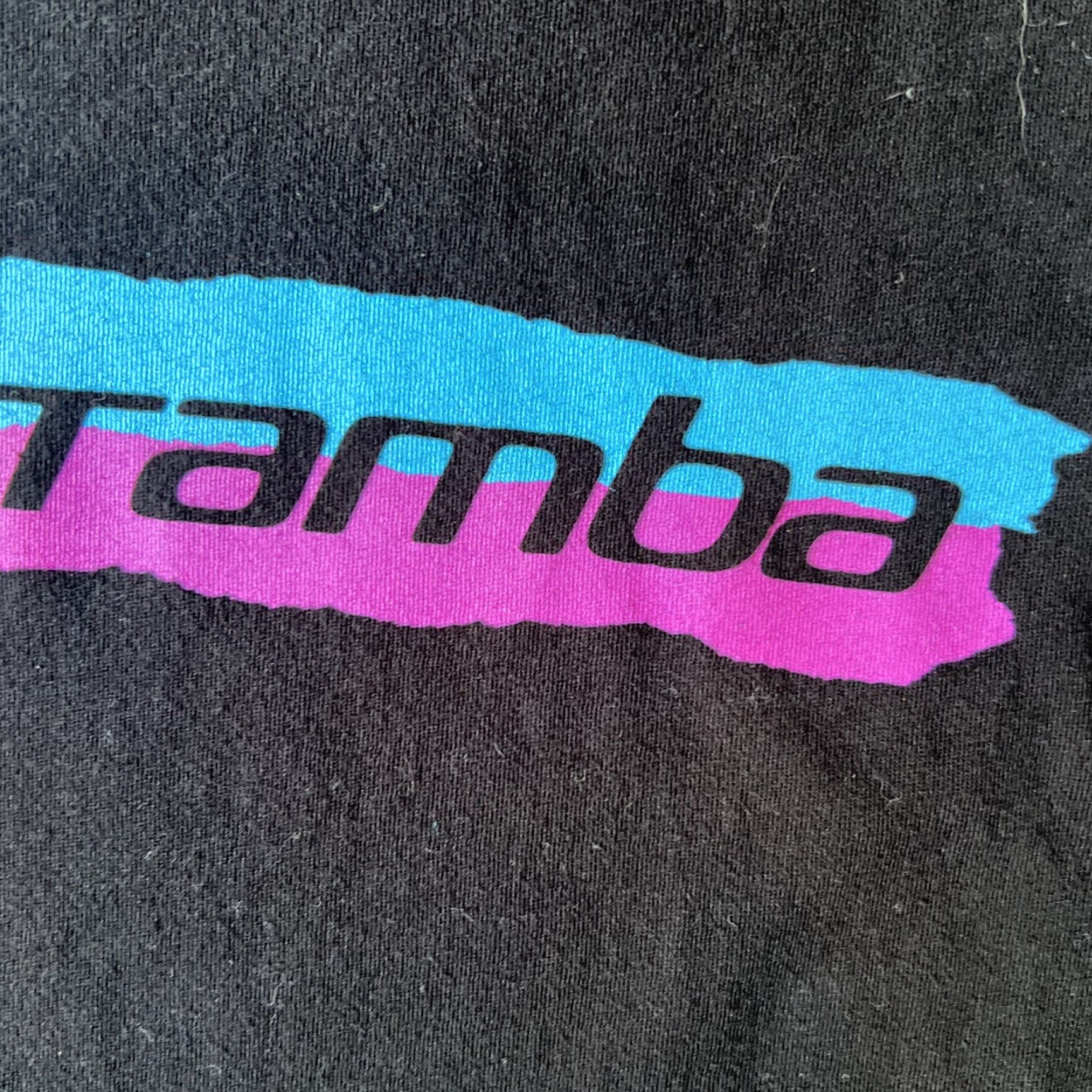 Vintage Tamba Surf Co. Shirt Striped Graphic Tee L Black Warrior Surfer Limited Edition Short Sleeve | Men Size US L / EU 52-54 / 3 - 4 Thumbnail