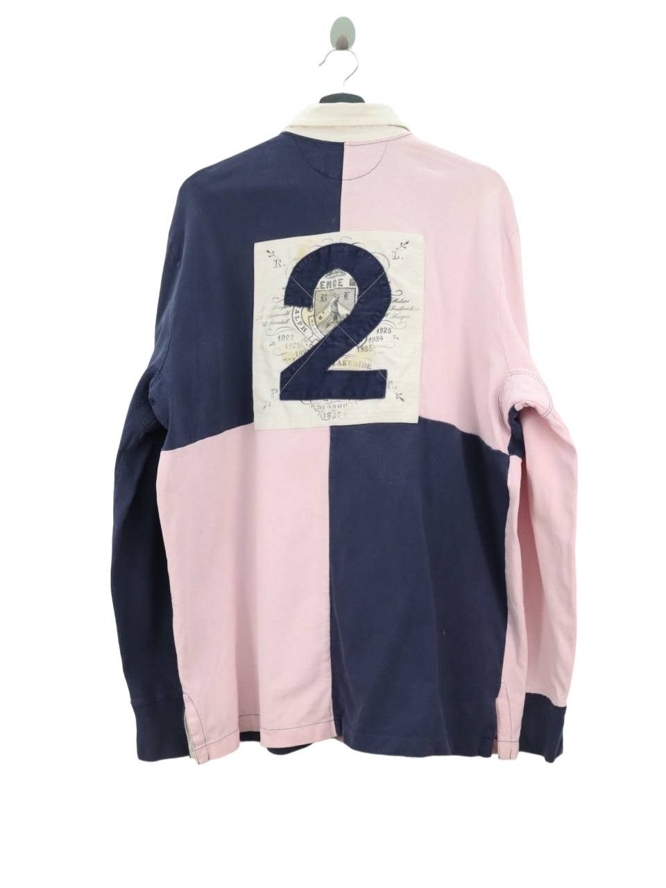 Polo Ralph Lauren Polo Ralph Lauren Color Block Patch #2 L/S Polo Rugby Shirt Size US L / EU 52-54 / 3 - 1 Thumbnail