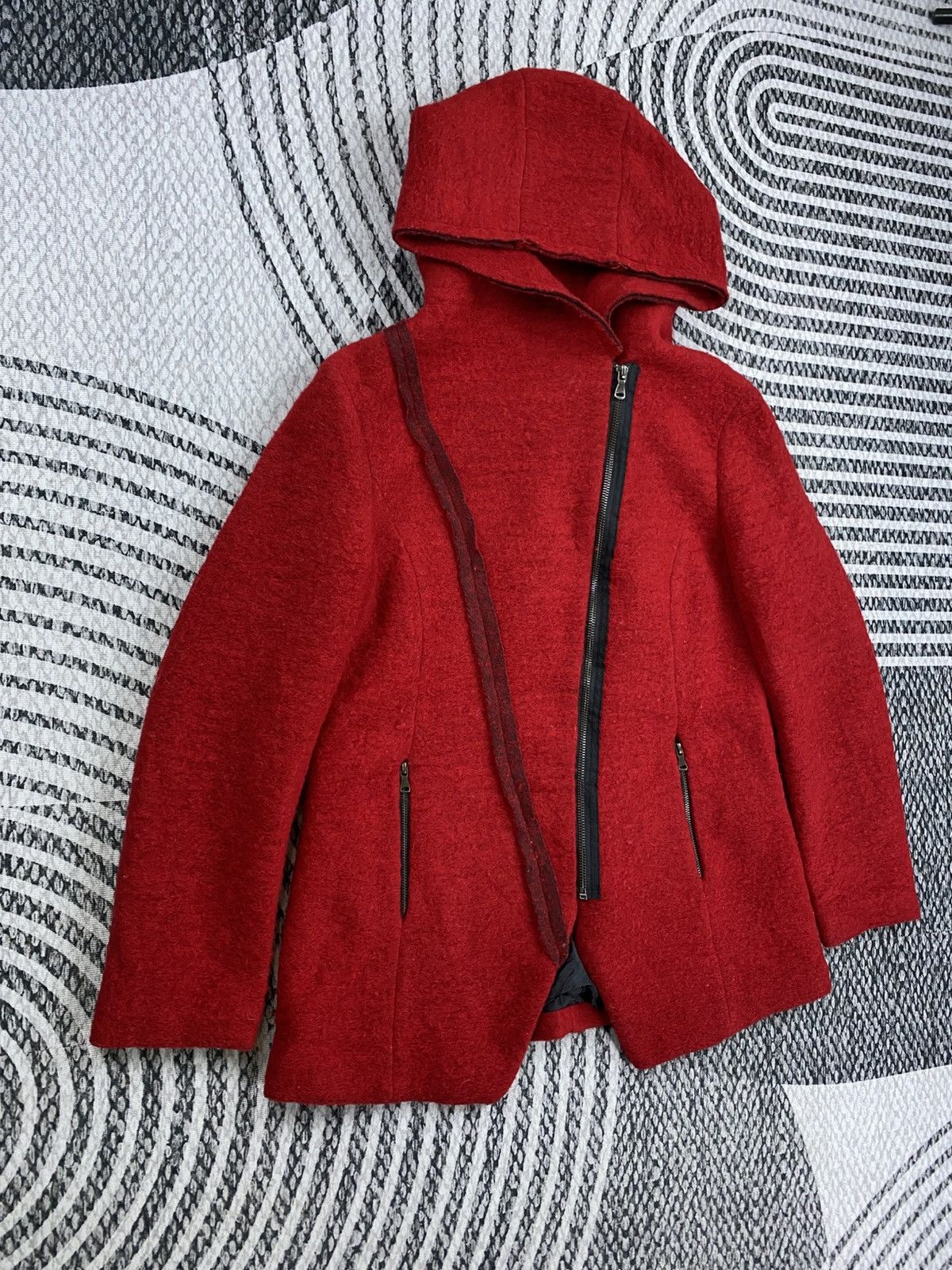 Issey Miyake Kavach Inspired Issey Miyake Style Asymmetrical Wool Jacket Size US M / EU 48-50 / 2 - 3 Thumbnail