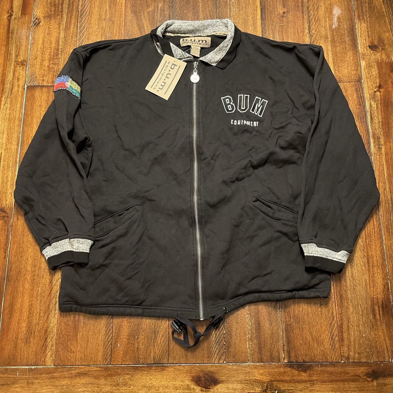 Vintage Vitg BUM Equipment Jacket L Full Zip 100% Cotton Casual 90s Size US L / EU 52-54 / 3 - 3 Thumbnail