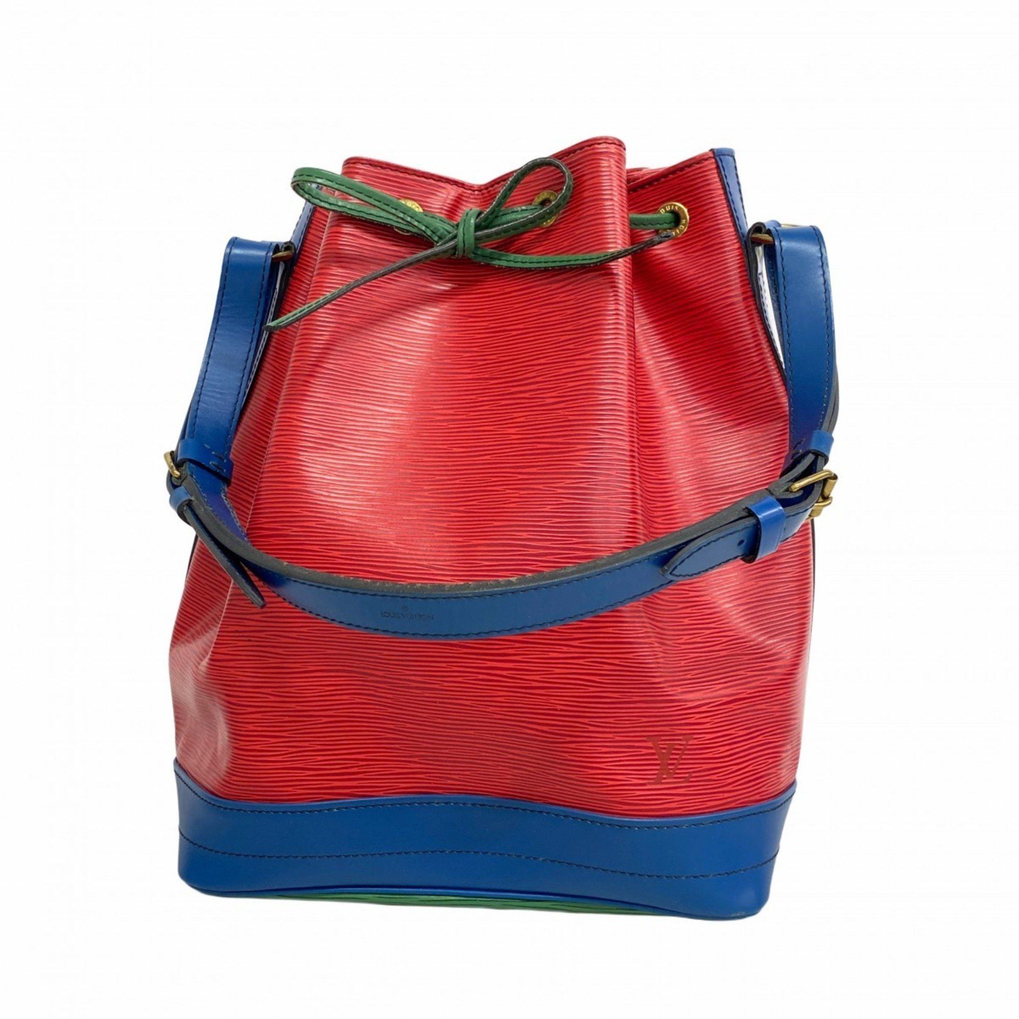 Louis Vuitton Shoulder Bag Epi Noe M44084 Castilian Red Toledo Blue Borneo Green Ladies, Women's