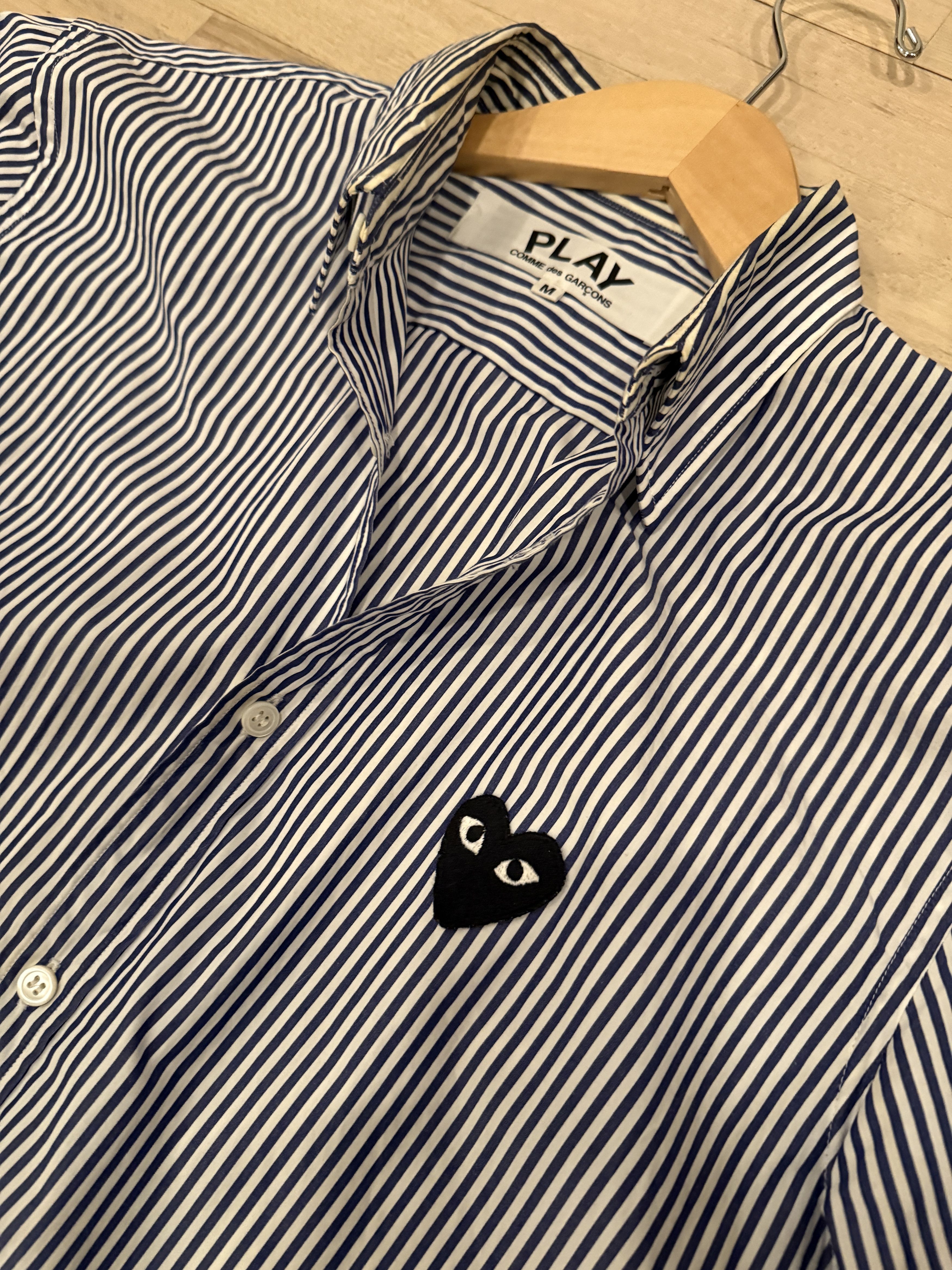 Comme des Garcons PLAY Comme des Garcons Striped Button Up Size US M / EU 48-50 / 2 - 5 Thumbnail