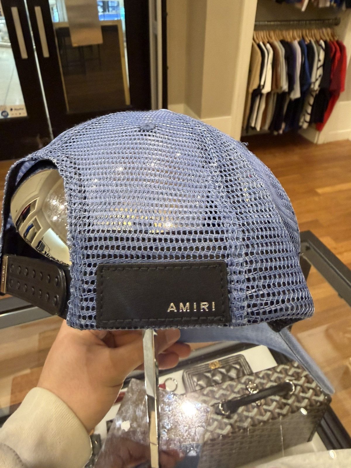 Amiri Amiri 3 Star Trucker Hat - Blue Size ONE SIZE - 3 Thumbnail