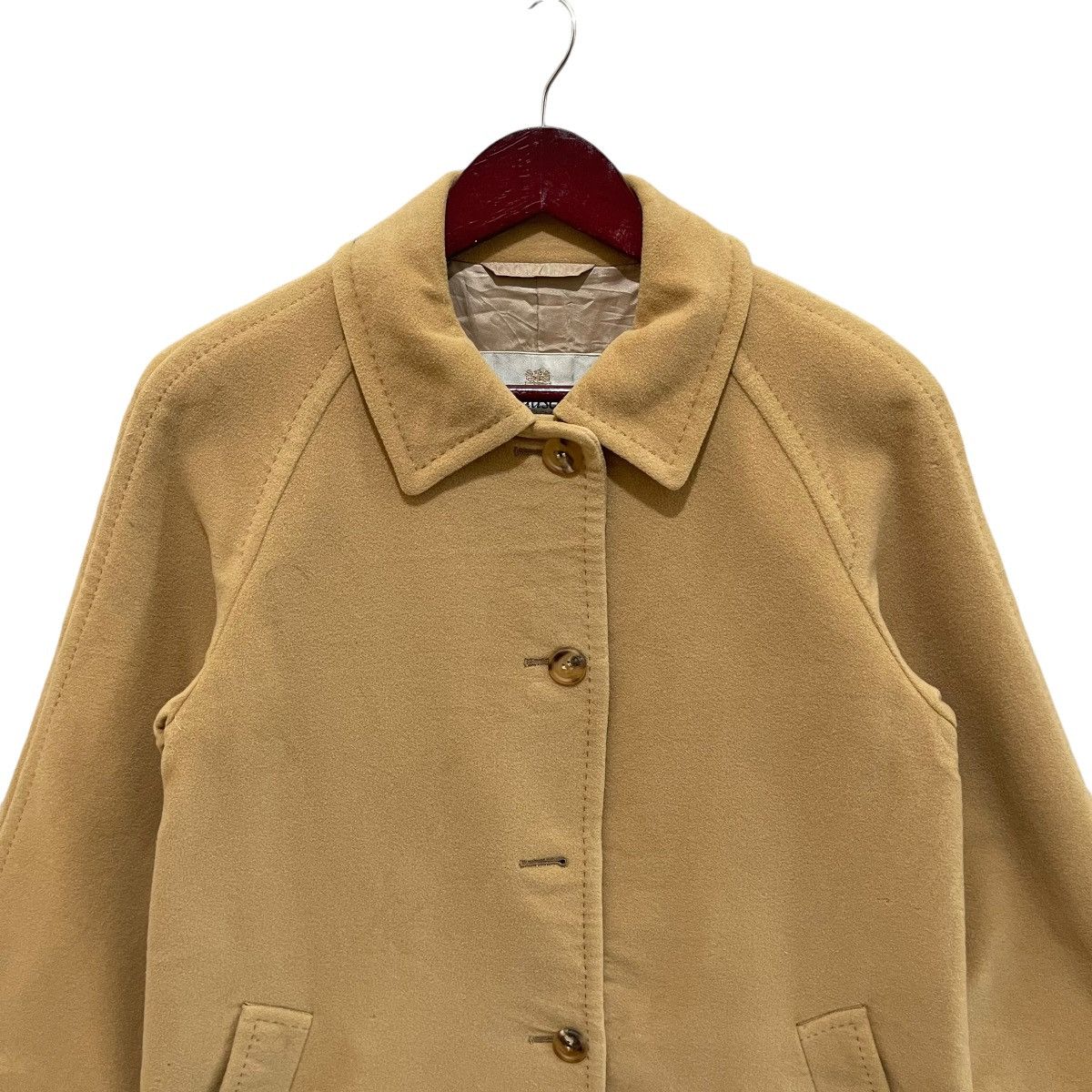 Aquascutum × Designer Vintage Aquascutum Made in Japan Wool Trench Coat Jacket Size M / US 6-8 / IT 42-44 - 2 Thumbnail