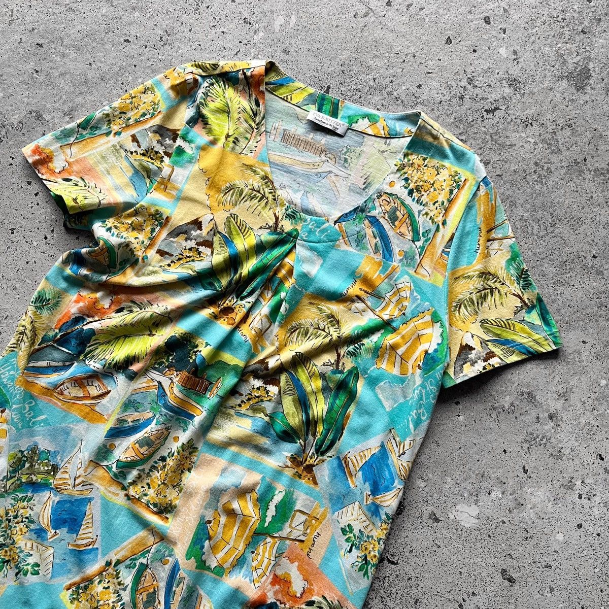 Designer × Vintage Eva B.Bitzer De Luxe Womens Vintage 90s Full Printed Dress Size M / US 6-8 / IT 42-44 - 5 Thumbnail