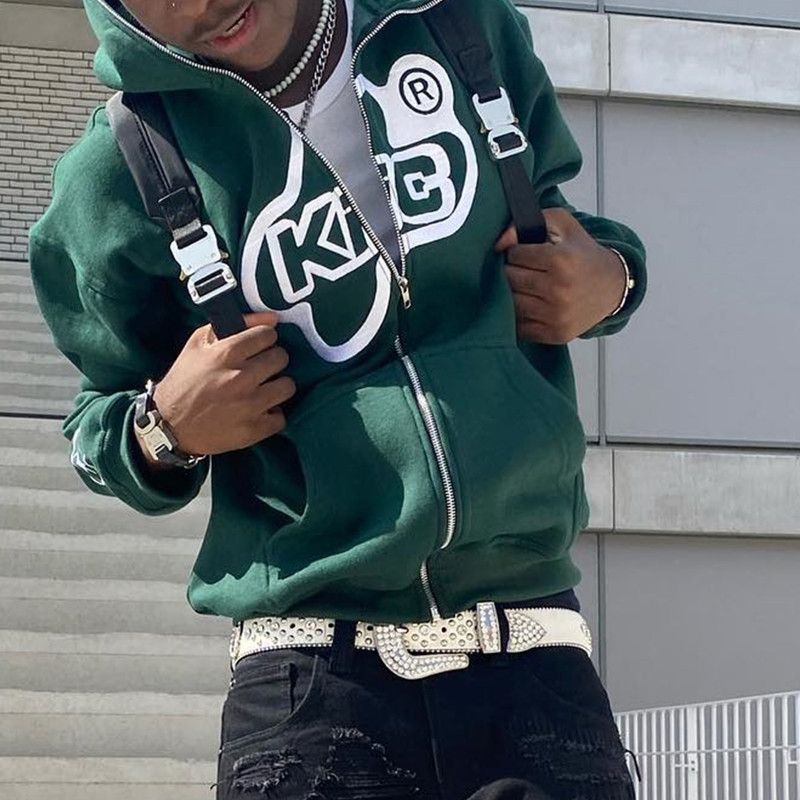 Japanese Brand × Vintage Retro Fashion Printing Zipper Hoodie Size US M / EU 48-50 / 2 - 5 Thumbnail