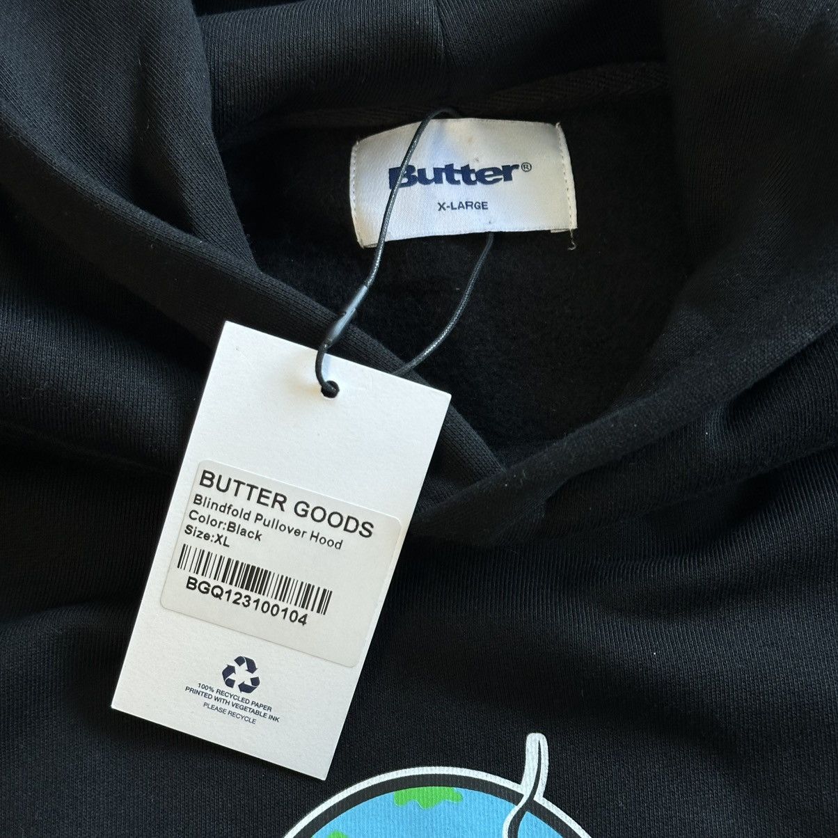 Butter Goods BUTTER GOODS Blindfold Pullover Black Hoodie Size US XL / EU 56 / 4 - 3 Thumbnail