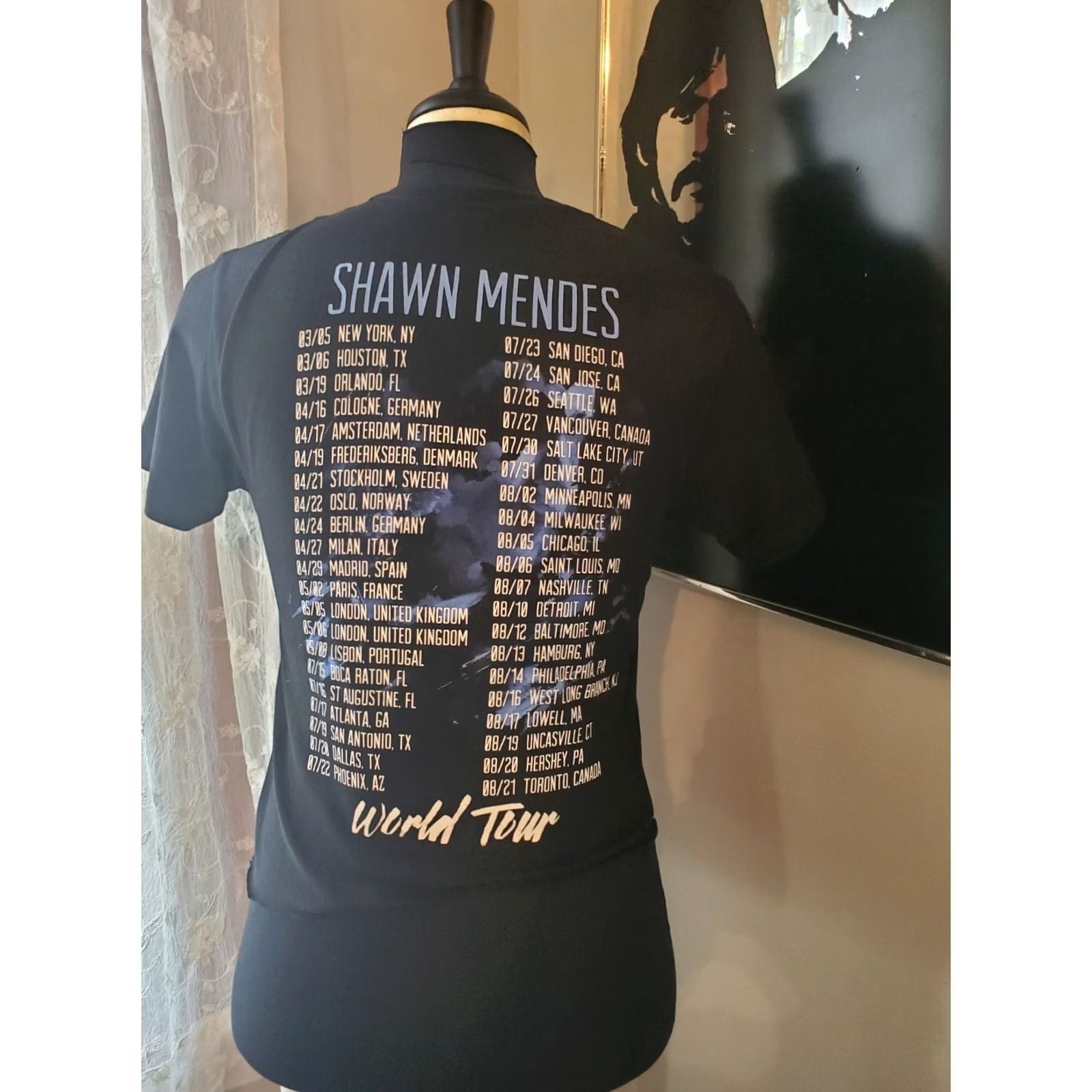 Vintage Shawn Mendes World Tour Crop Top Black T Shirt Size Small Size US S / EU 44-46 / 1 - 2 Thumbnail