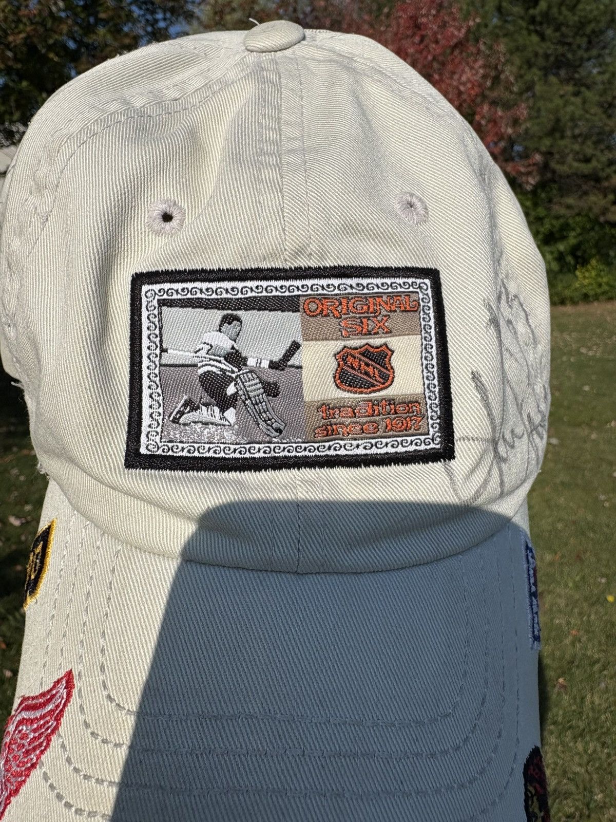 American Needle Steve Yzerman Kris Draper Signed Hat Detroit Red Wings Size ONE SIZE - 8 Thumbnail