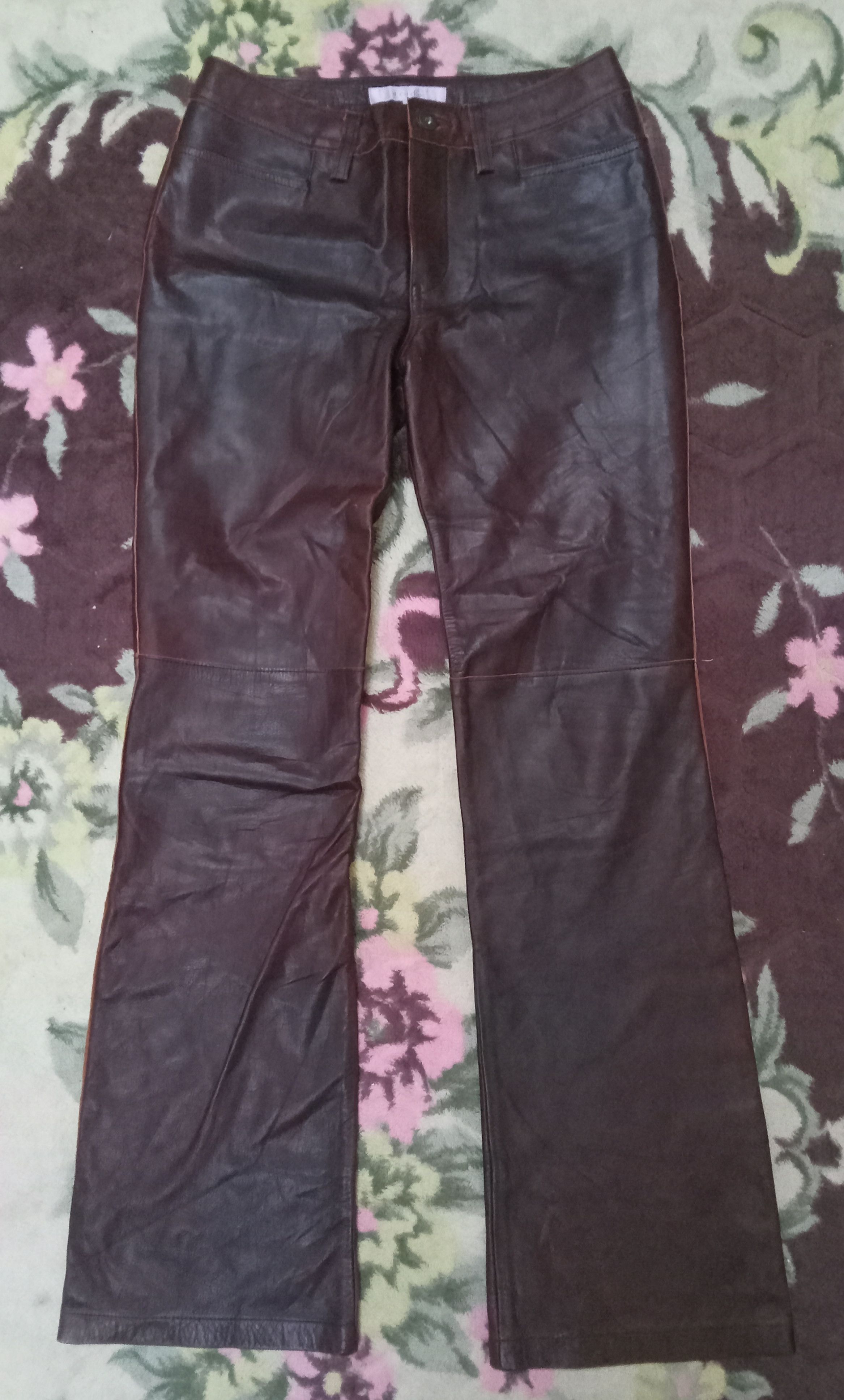 Other Acide Flare Cow Leather Pants Size 29" - 1 Thumbnail