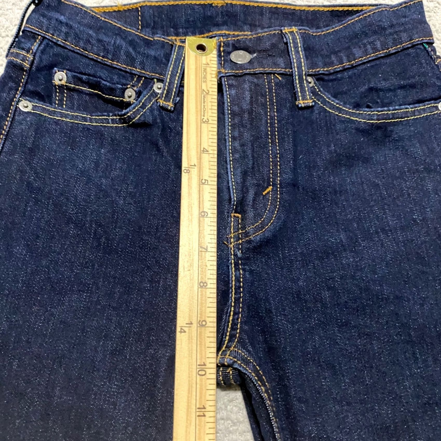 Levi's Levi's 510 Jeans Mens Slim Skinny 27x30 Blue Denim Dark Wash 5-Pocket Stretch Mid Rise Size US 27 - 7 Thumbnail