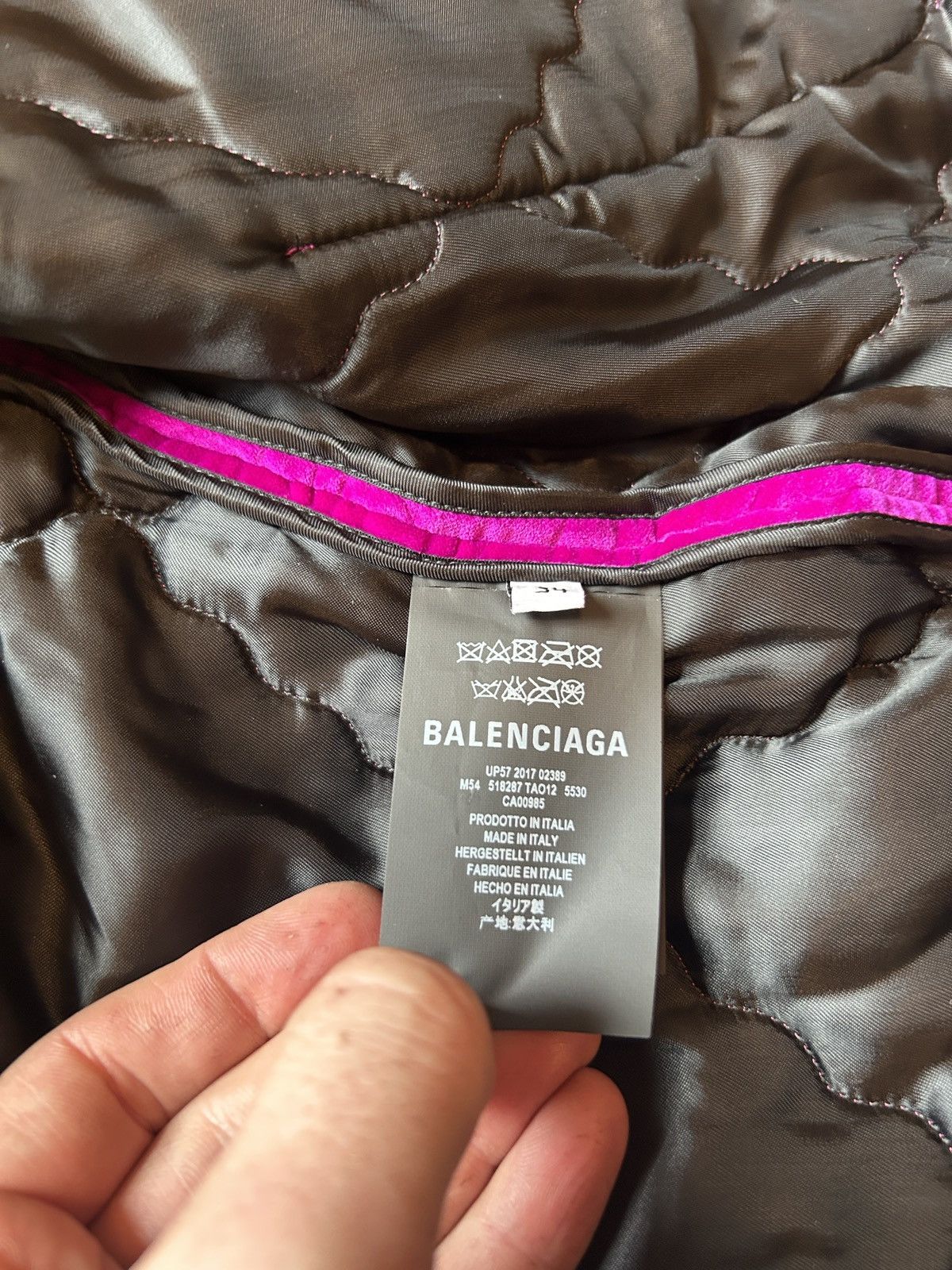 Balenciaga Runway SS18 Hybrid Fringe Leather Vest/Quilted Velvet Jacket Size US M / EU 48-50 / 2 - 10 Thumbnail