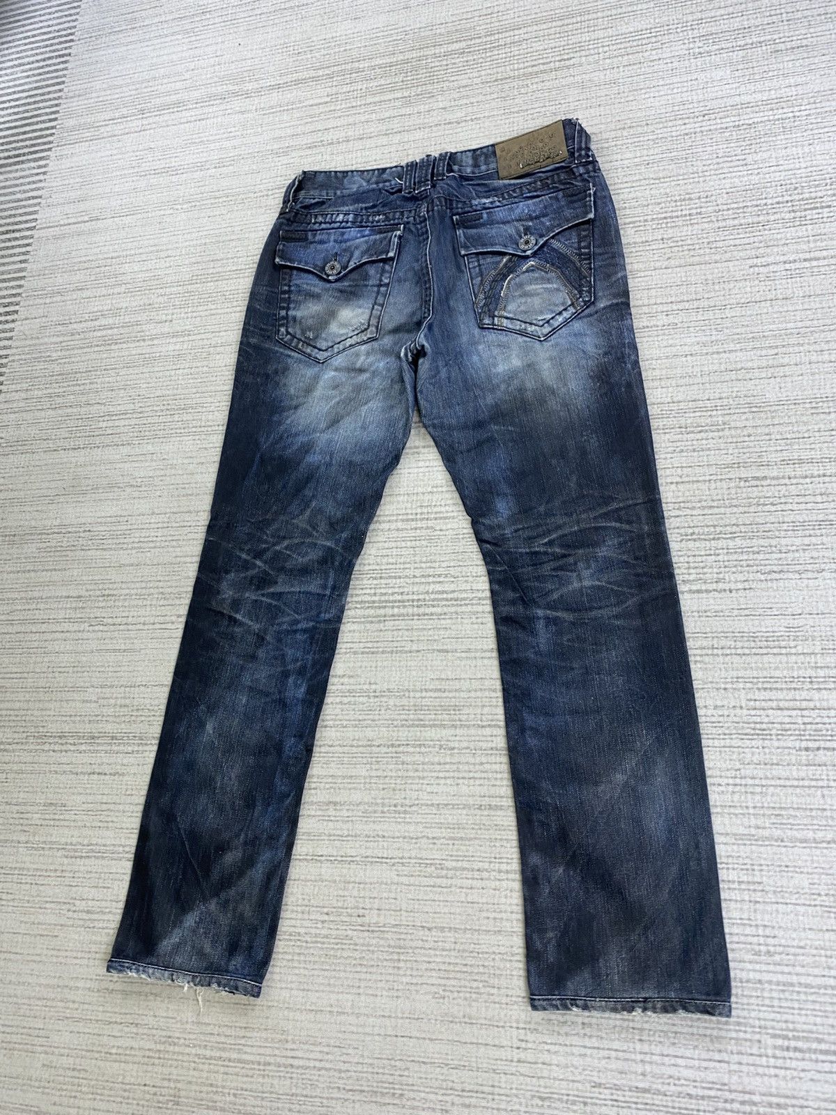 If Six Was Nine 🔥Buckaroo Jeans Distressed Rare Denim Pants Size US 32 / EU 48 - 11 Thumbnail