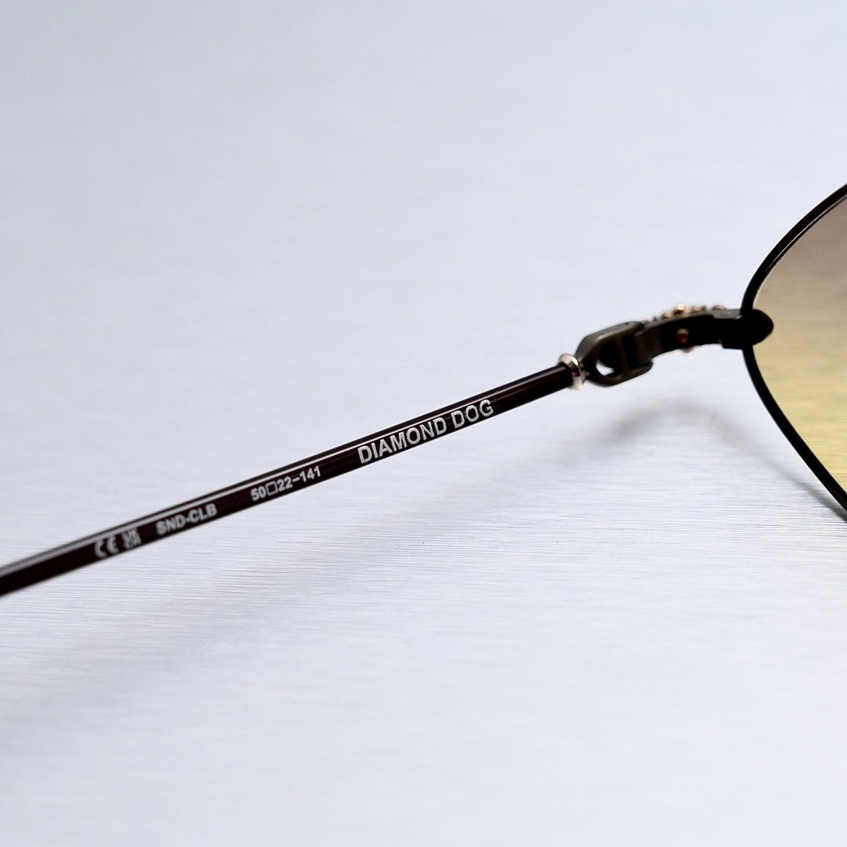 Chrome Hearts CHROME HEARTS DIAMOND DOG SAND - CLASSIC BROWN SUNGLASSES Size ONE SIZE - 6 Thumbnail