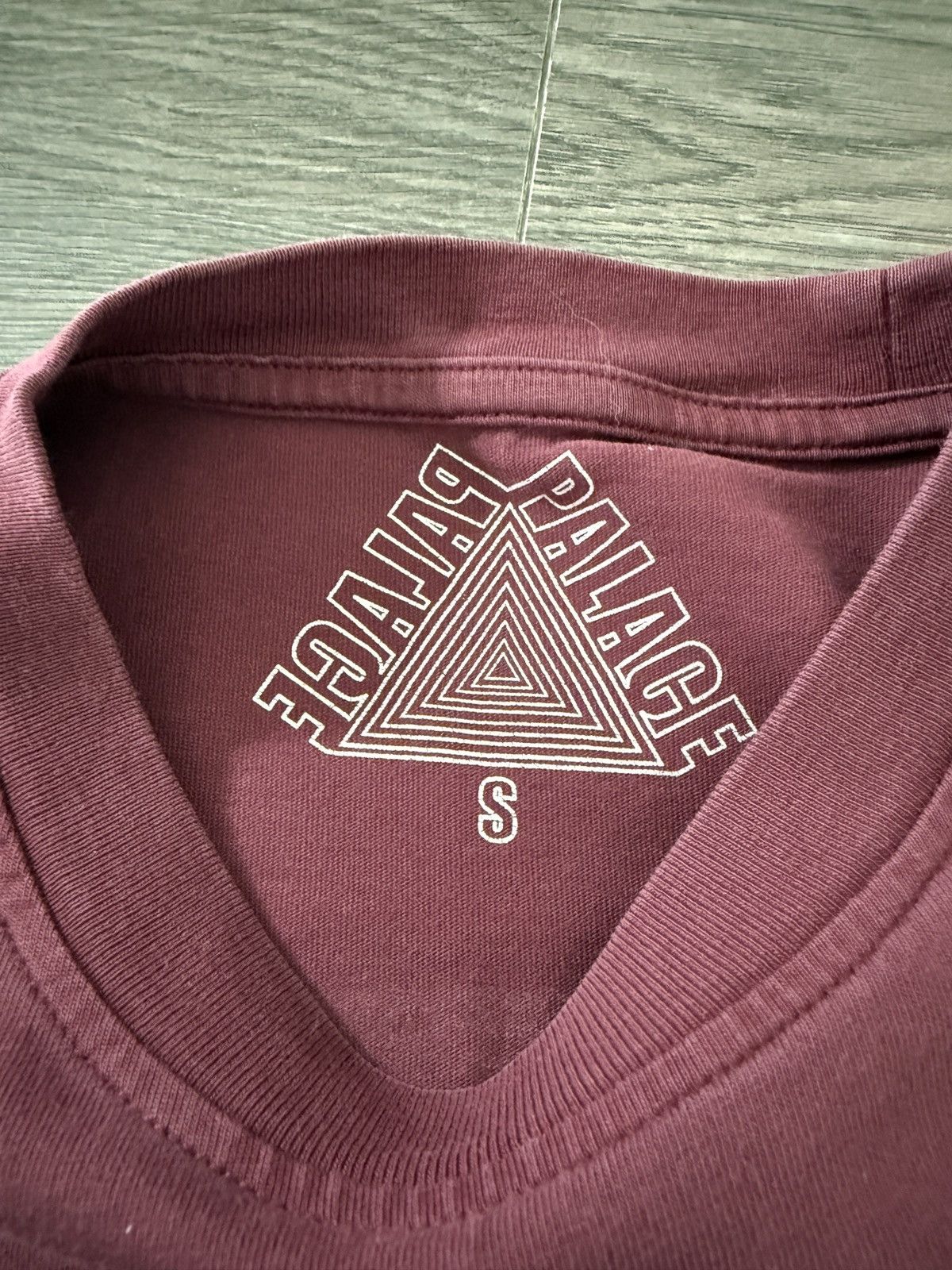 Palace Tri-Ferg Colour Blur T-Shirt Maroon Tops