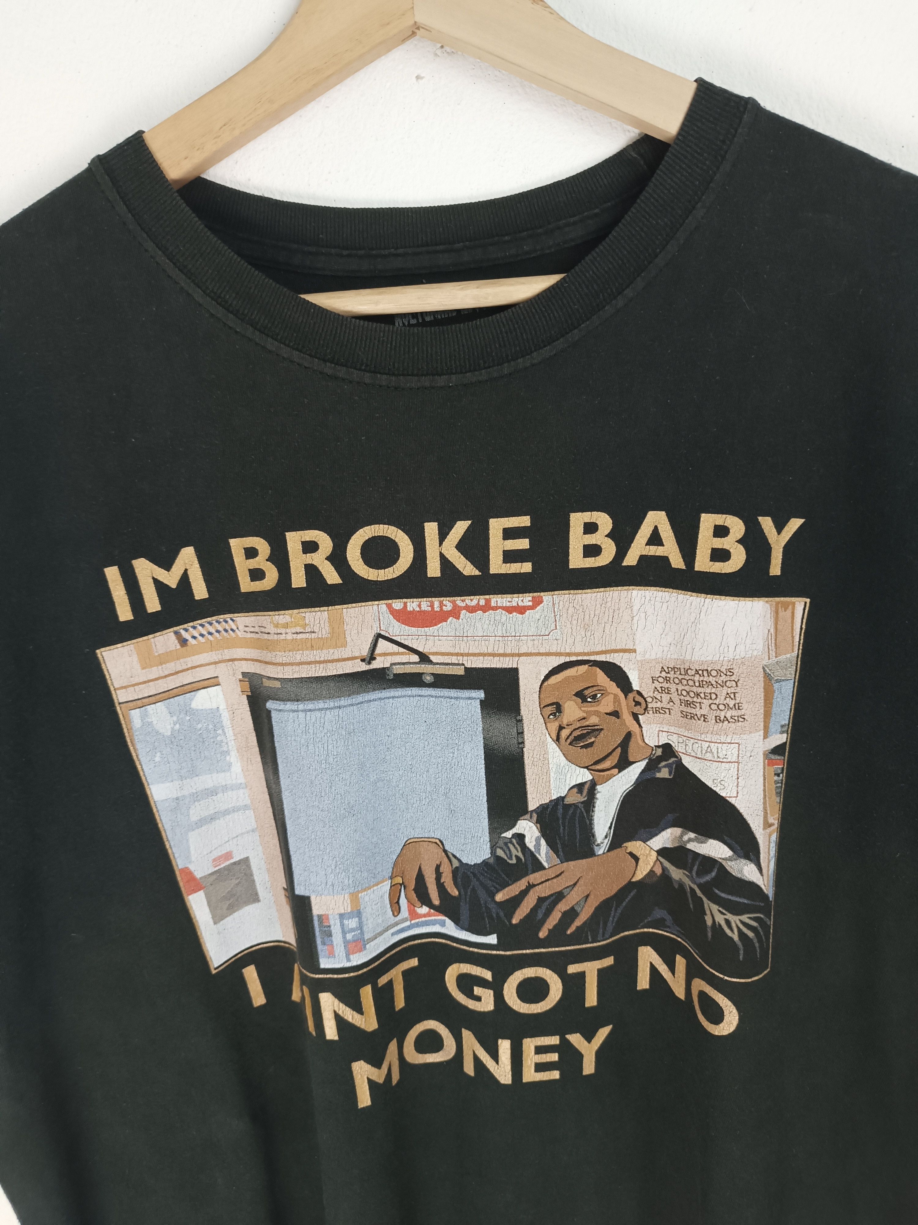 Vintage VINTAGE I'M BROKE BABY GTA SAN ANDREAS STYLE HUMOR FUNNY TEE Size US XL / EU 56 / 4 - 9 Thumbnail
