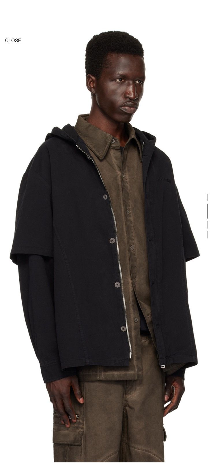 Han Kjobenhavn HAN Kjøbenhavn Hooded Jacket Black Size 46 BNWT Size US S / EU 44-46 / 1 - 6 Thumbnail