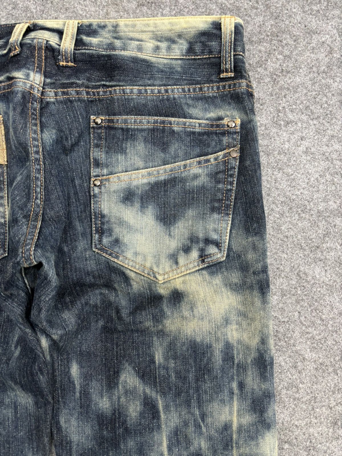 Japanese Brand 💥90s Style💥doublefocus Sick Fades Denim F591 Size US 35 - 12 Thumbnail