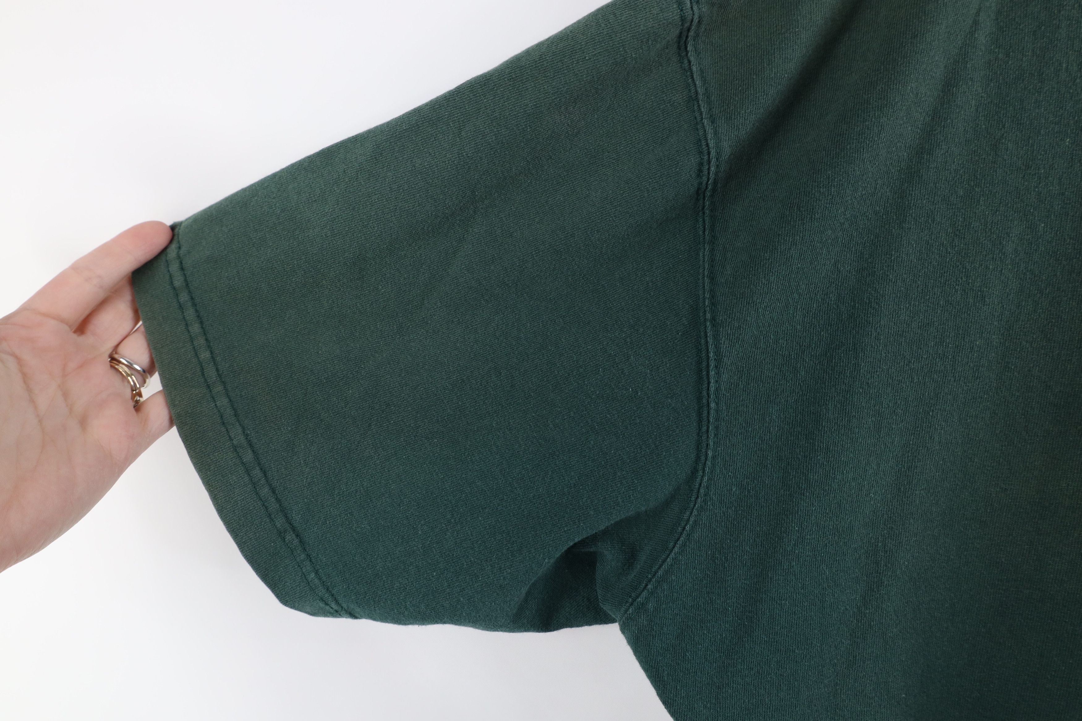 Carhartt × Vintage Vintage Y2K Carhartt Sun Faded Henley T-Shirt Green Cotton Size US L / EU 52-54 / 3 - 6 Thumbnail