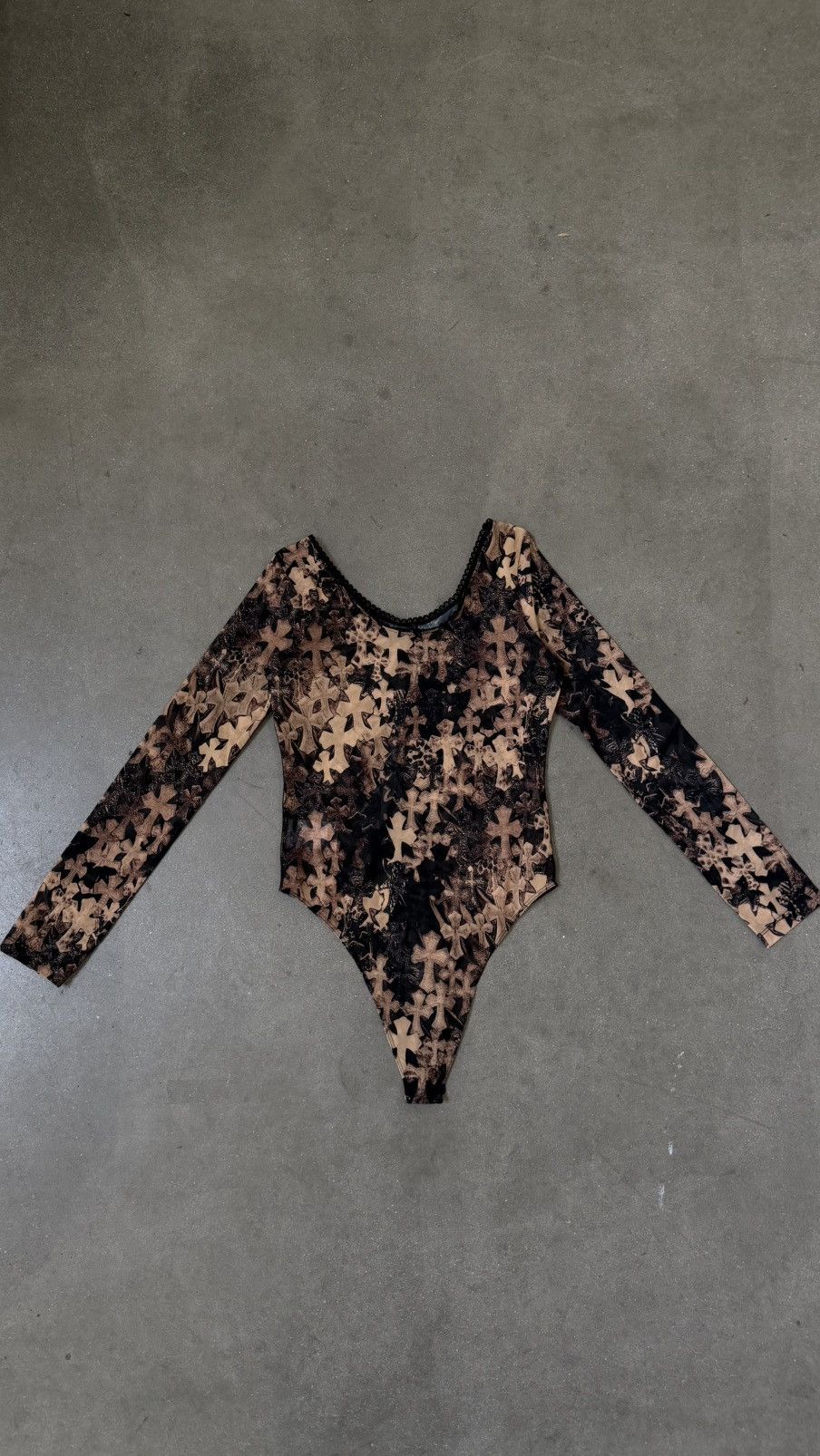 Chrome Hearts RARE!!Chrome Hearts Cross Print Mesh Body Suit Size M / US 6-8 / IT 42-44 - 1 Thumbnail