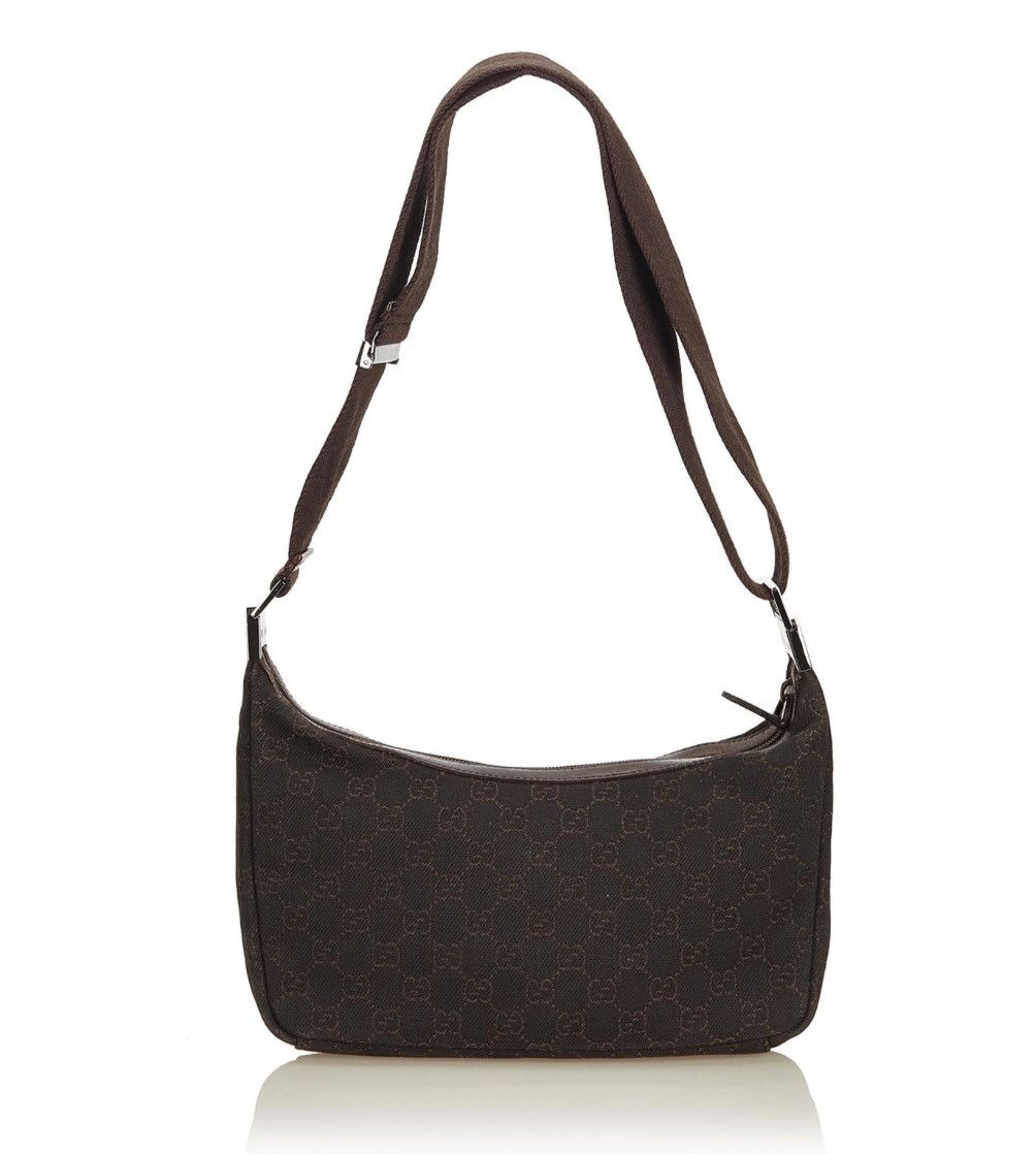 Gucci Authentic Guccissima Jacquard Shoulder Bag Black Size ONE SIZE - 3 Thumbnail