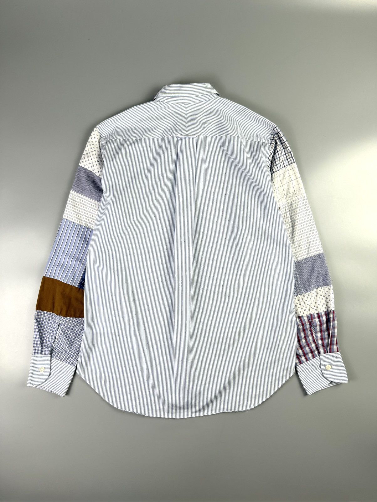 Junya Watanabe Junya Watanabe - AD2017 - Patchwork Striped Shirt Size US XS / EU 42 / 0 - 9 Thumbnail