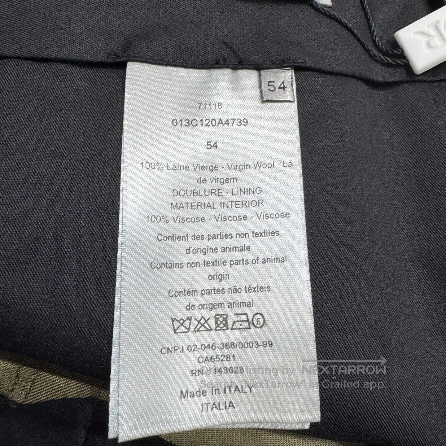 Dior Dior SIZE44-54 Olive-green wool casual pants| Size US 28 / EU 44 - 4 Thumbnail