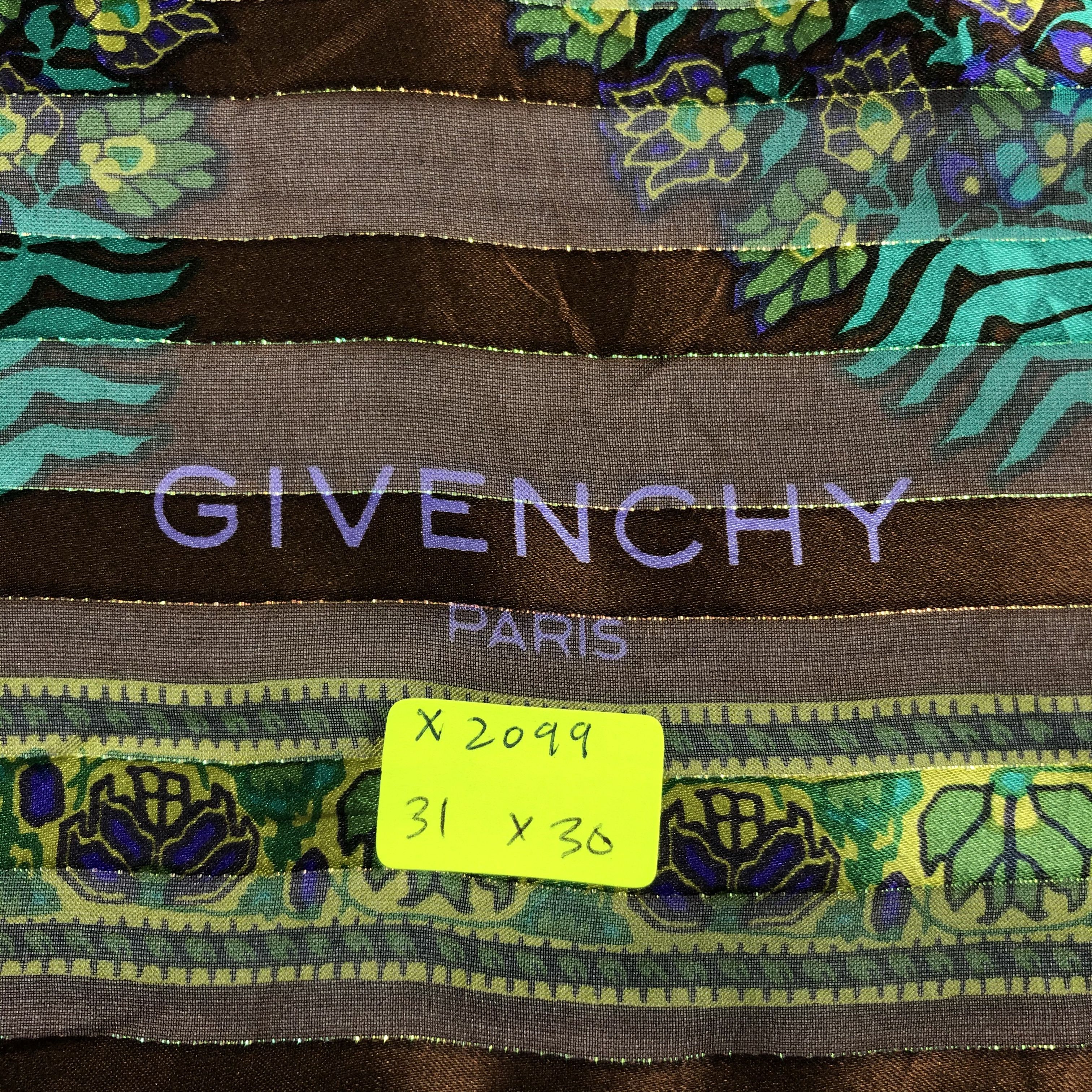 Vintage Vintage Givenchy Silk Scarf Size ONE SIZE - 5 Thumbnail