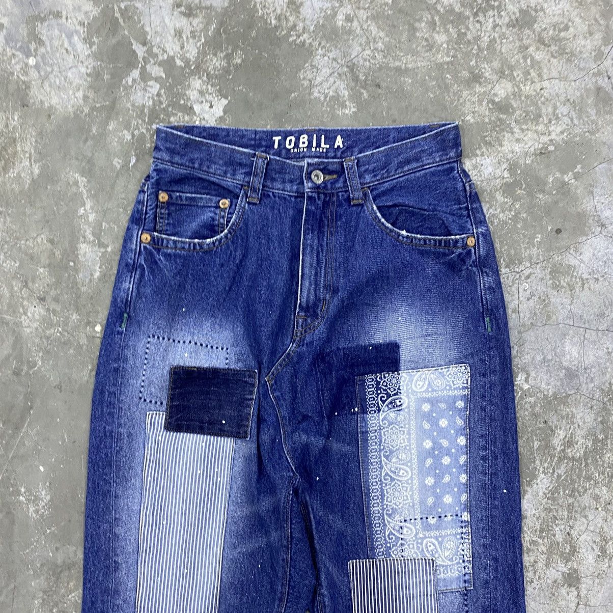 If Six Was Nine vintage tobila union made patchwork jeans Size US 29 - 4 Thumbnail
