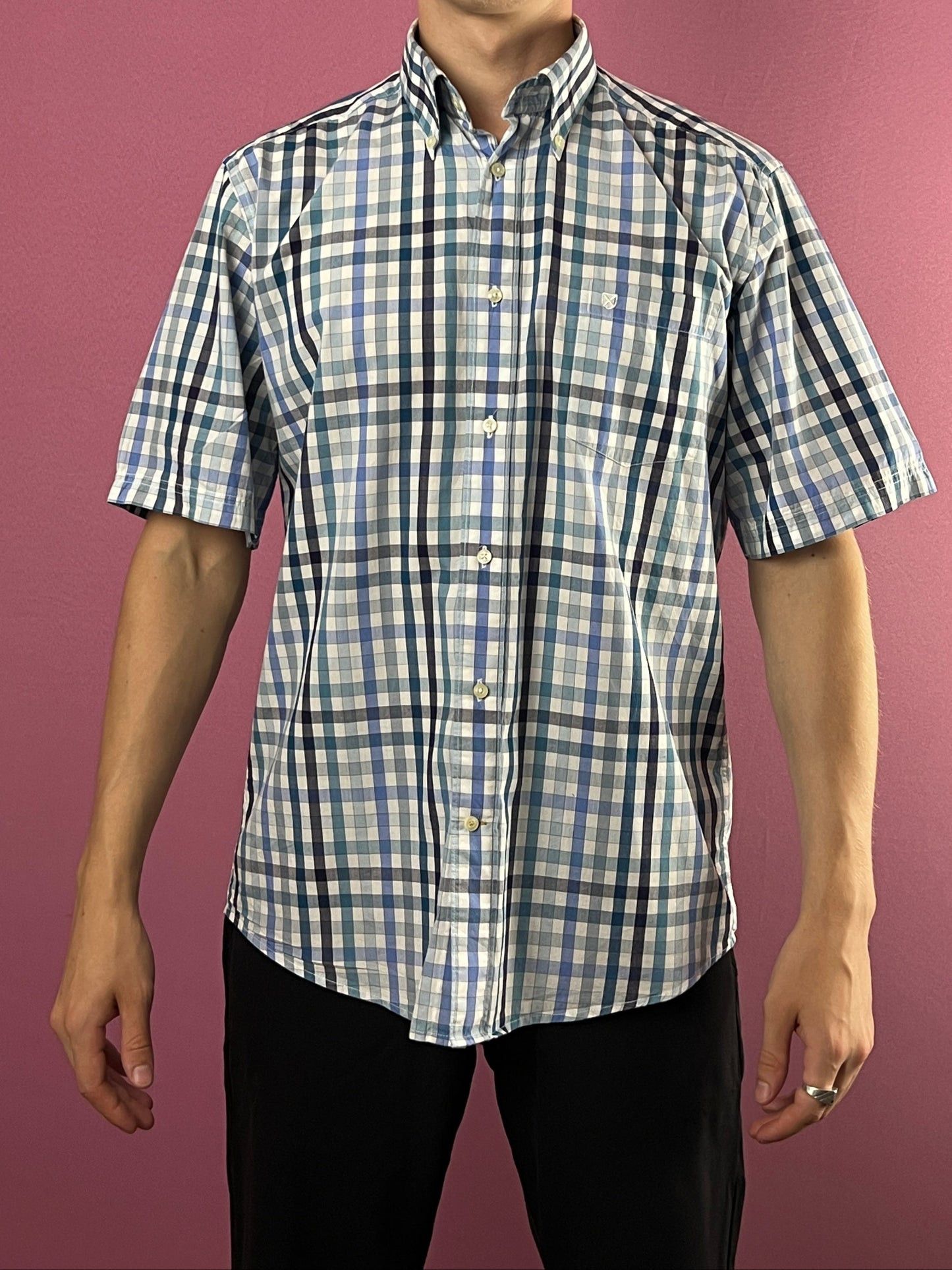 Barbour × Vintage Barbour Vintage Men's Plaid Short Sleeve Shirt - S Size US S / EU 44-46 / 1 - 2 Thumbnail
